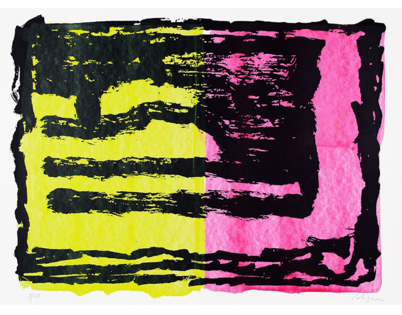 Quadro / Litografia de Pedro Calapez