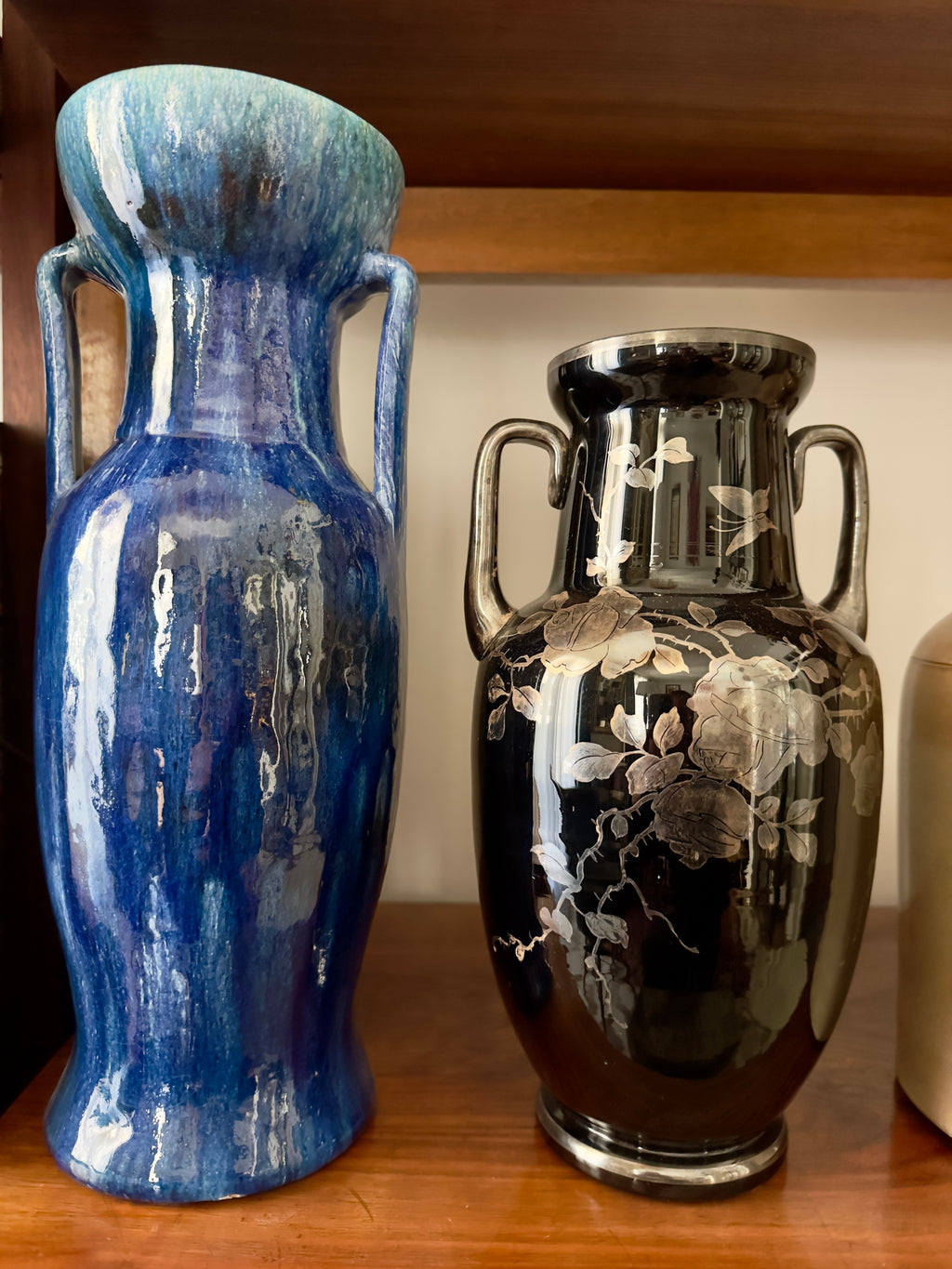 Vaso / Jarra Arte Nova em vidro do final Século XIX