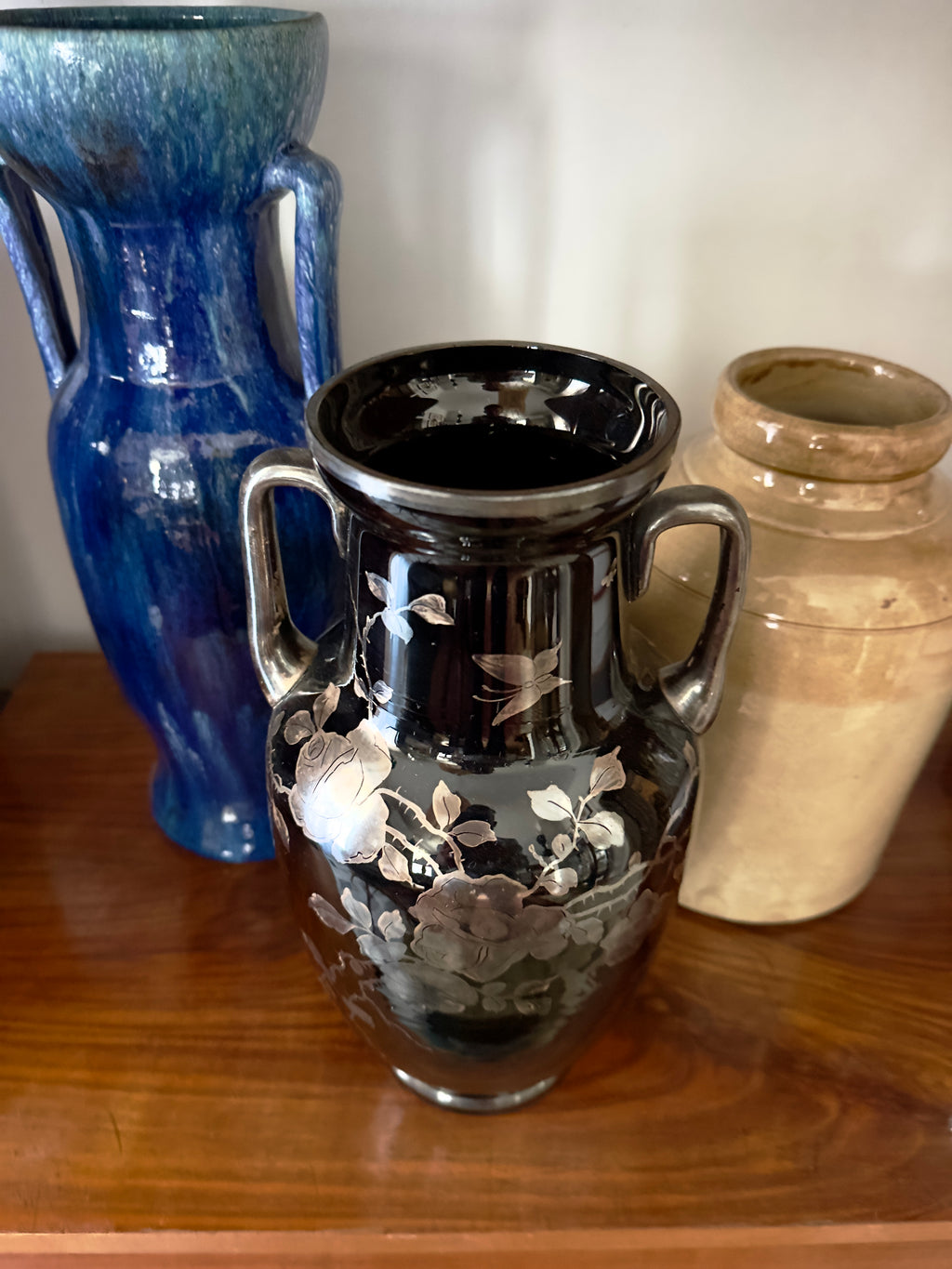 Vaso / Jarra Arte Nova em vidro do final Século XIX