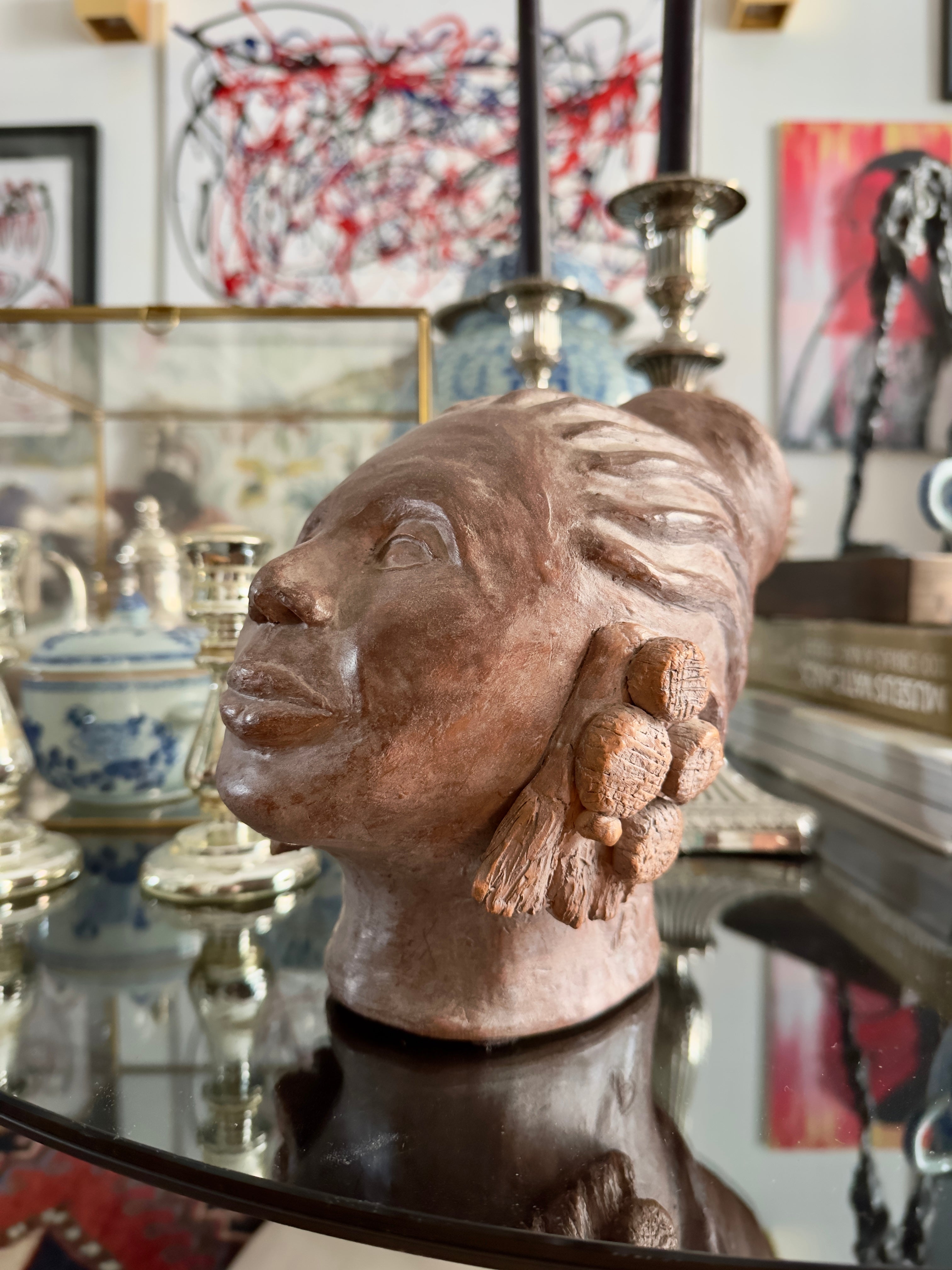 Cerâmica / Busto femenino em terracota