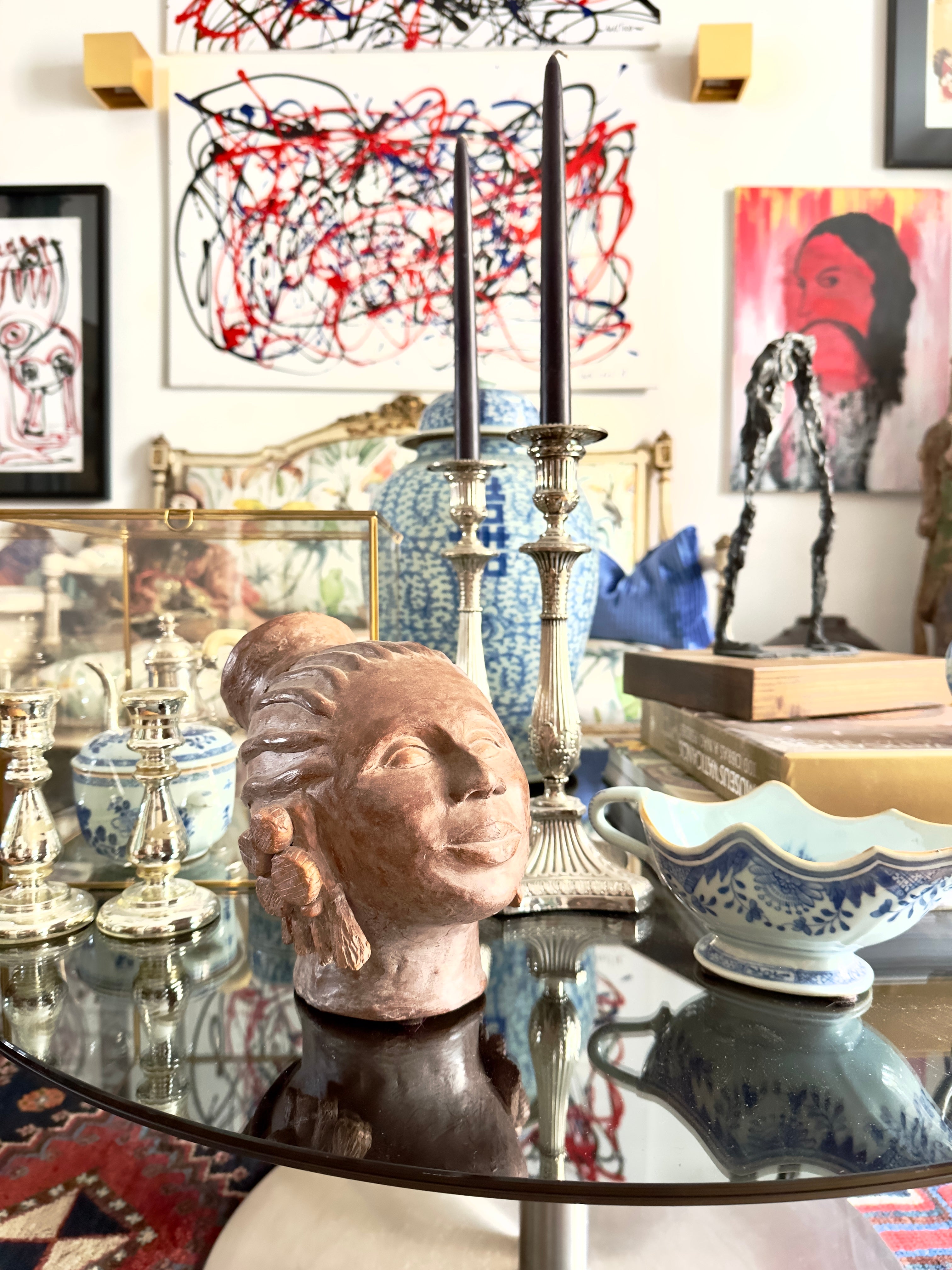 Cerâmica / Busto femenino em terracota