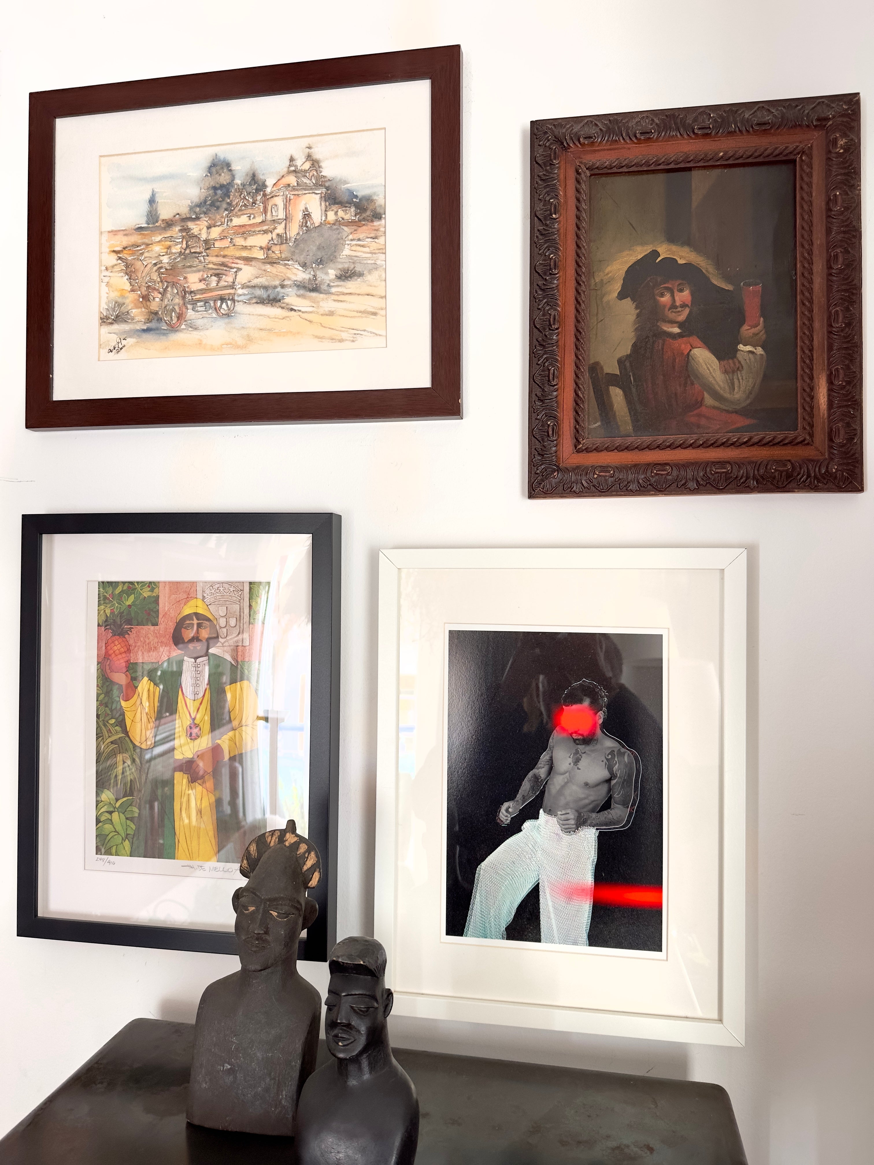 Quadro / Pintura aguarela Vista de Sintra de Antonio Gomes