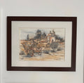 Quadro / Pintura aguarela Vista de Sintra de Antonio Gomes