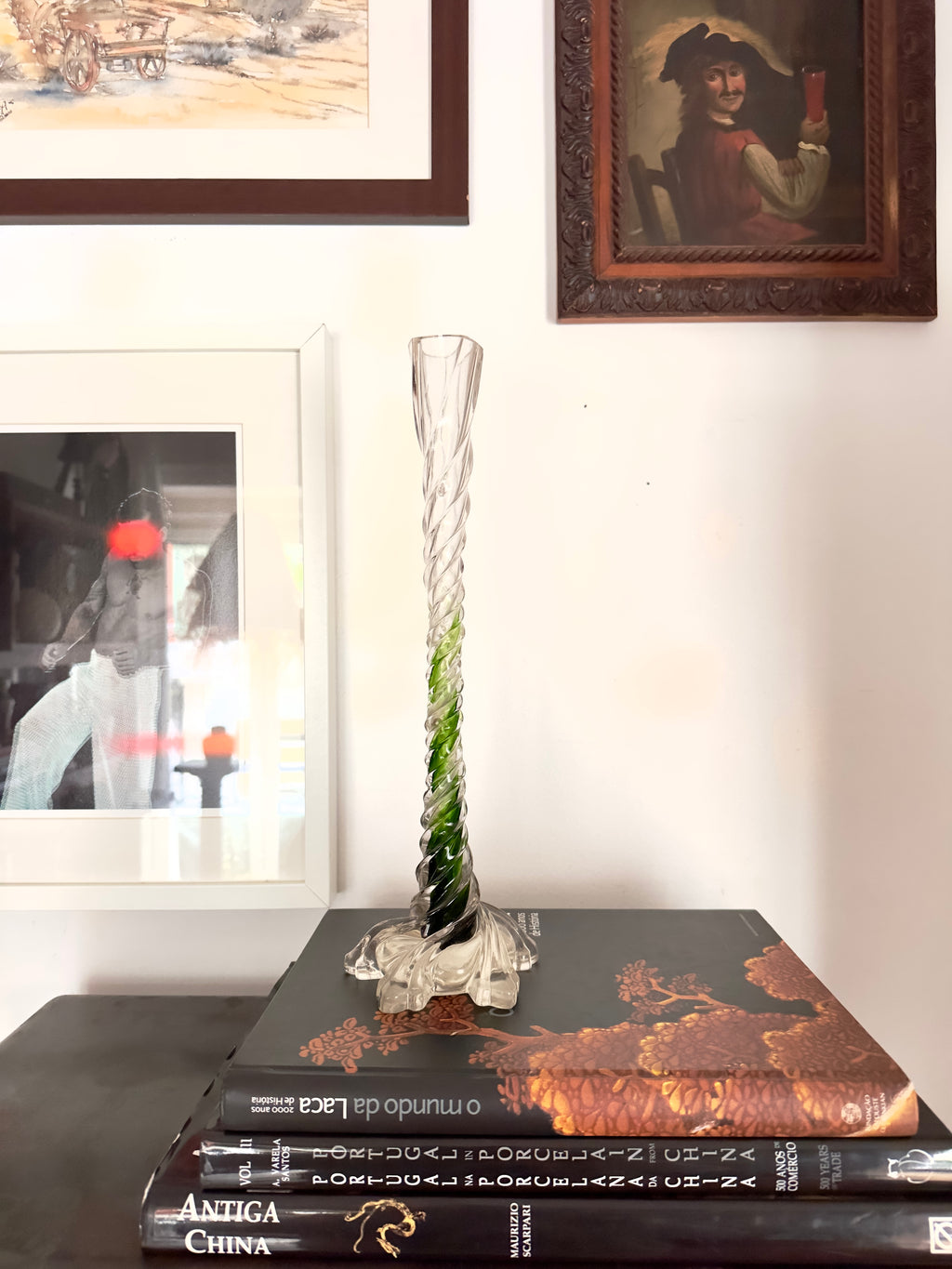 Jarra solitário em vidro