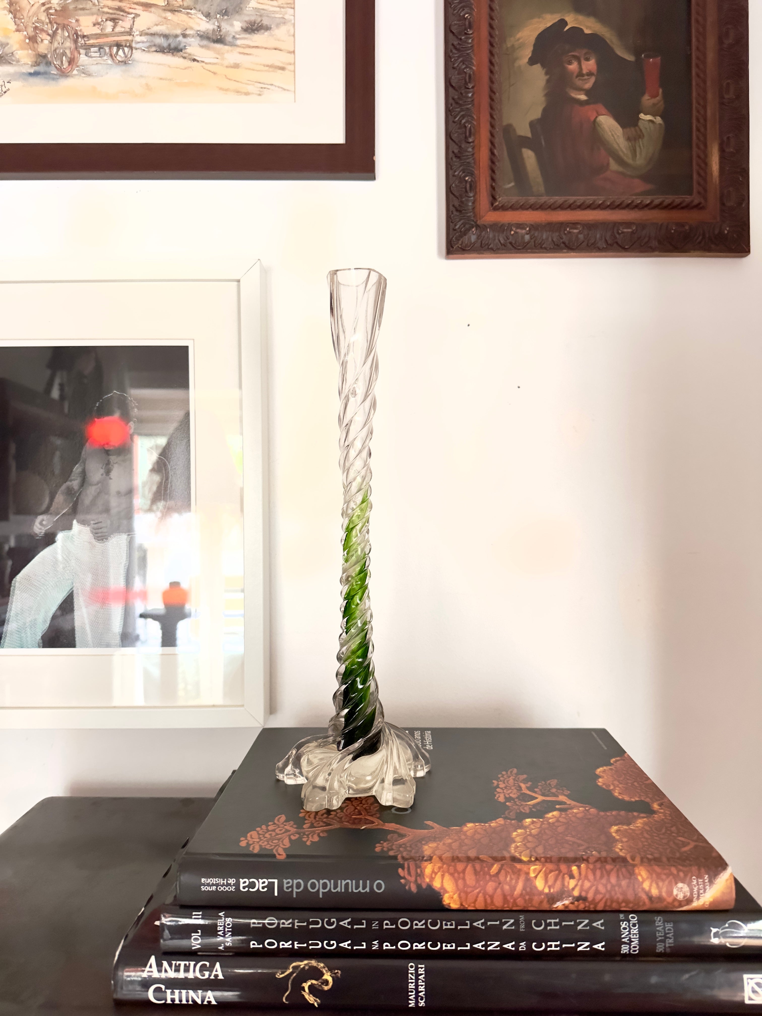 Jarra solitário em vidro