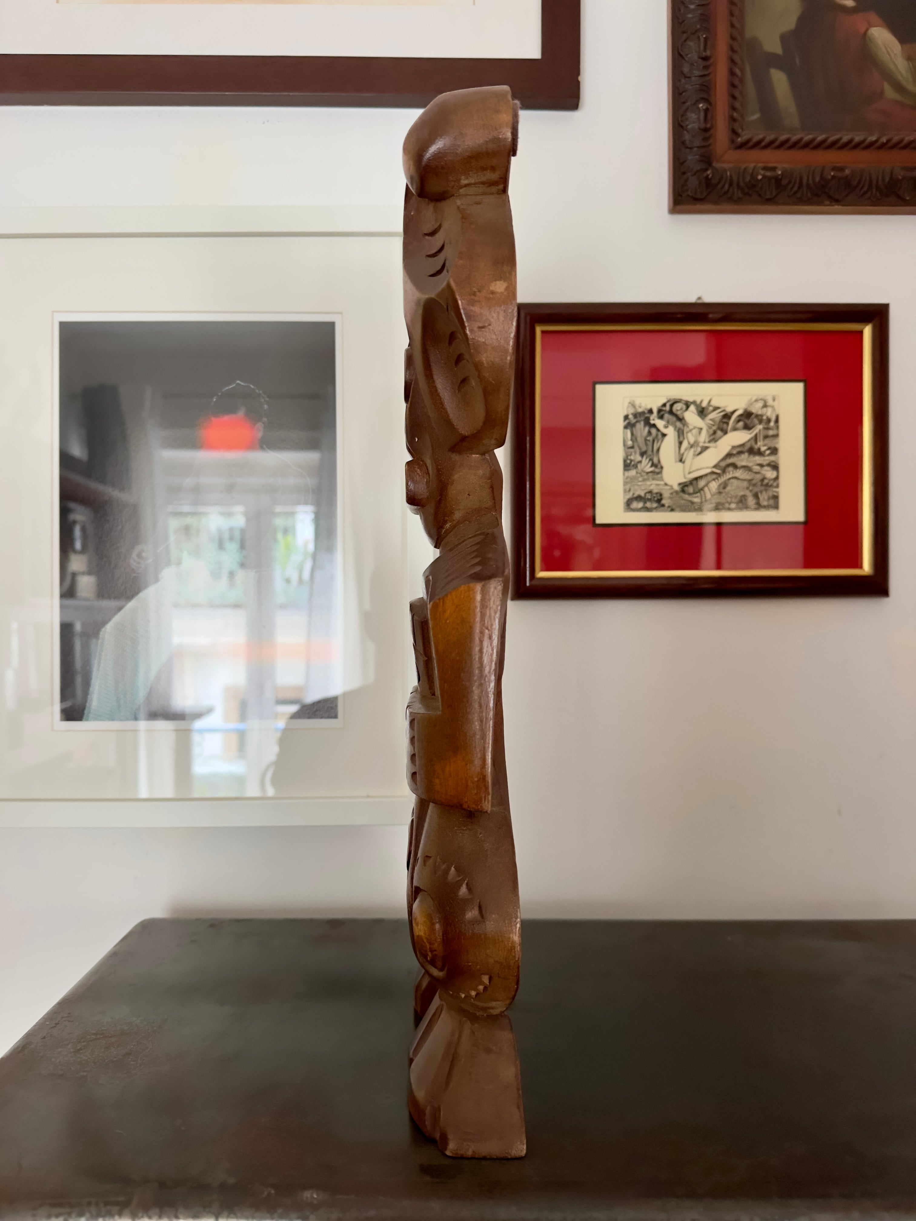 Busto / Escultura figura masculina tribal africana