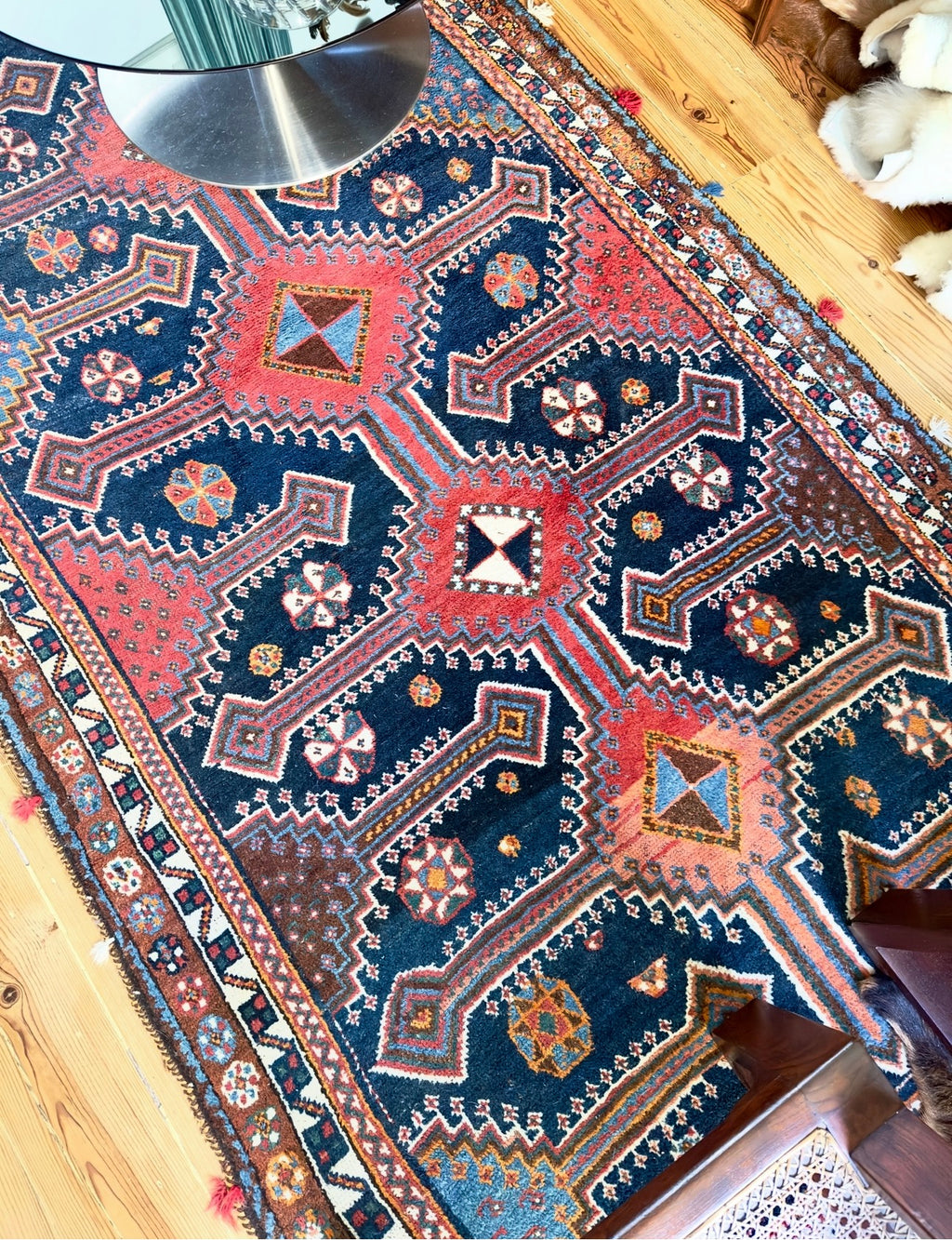 Tapete persa / Médio Oriente em pura lã