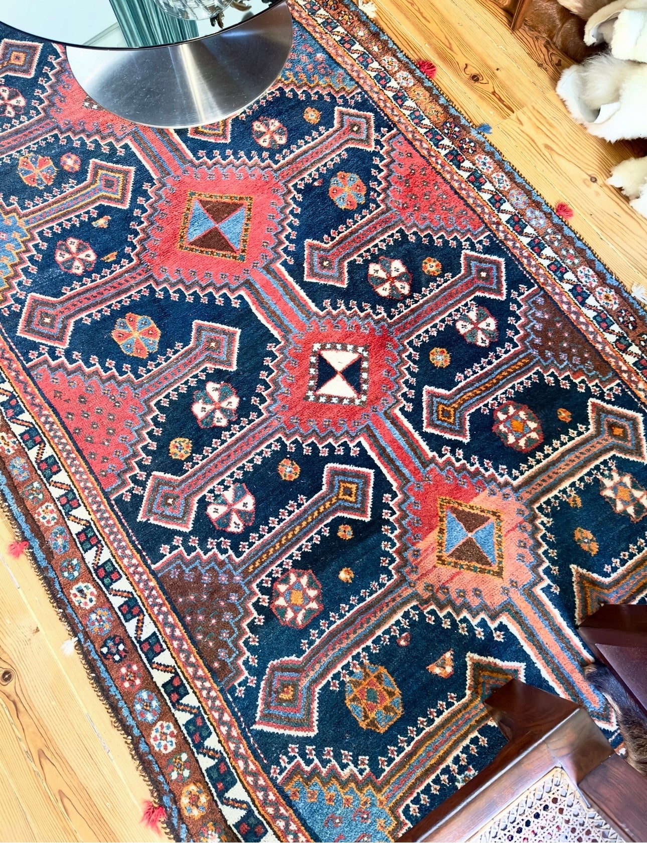 Tapete persa / Médio Oriente em pura lã