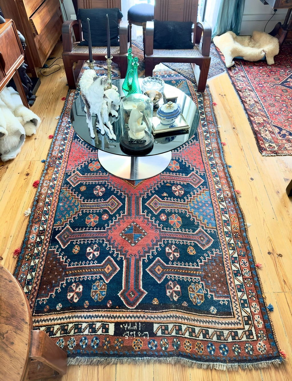 Tapete persa / Médio Oriente em pura lã