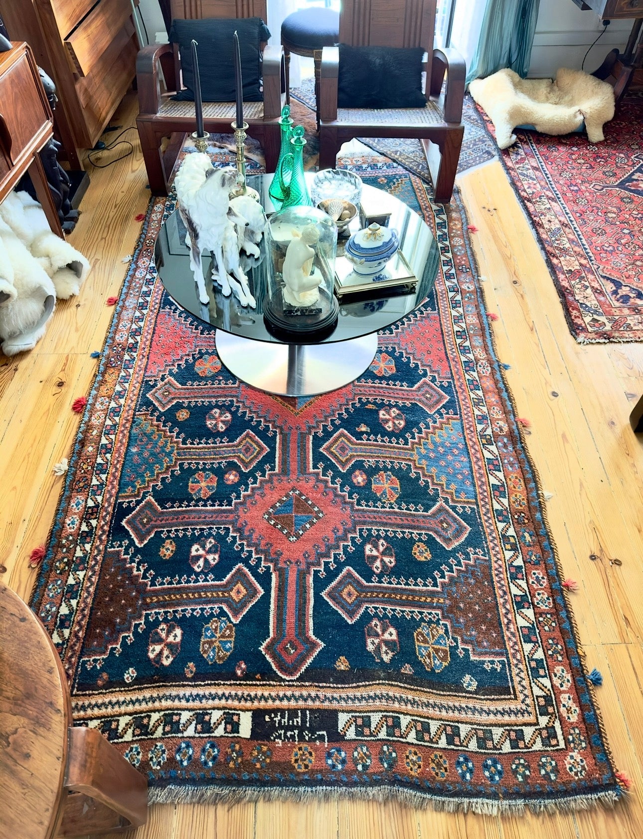 Tapete persa / Médio Oriente em pura lã