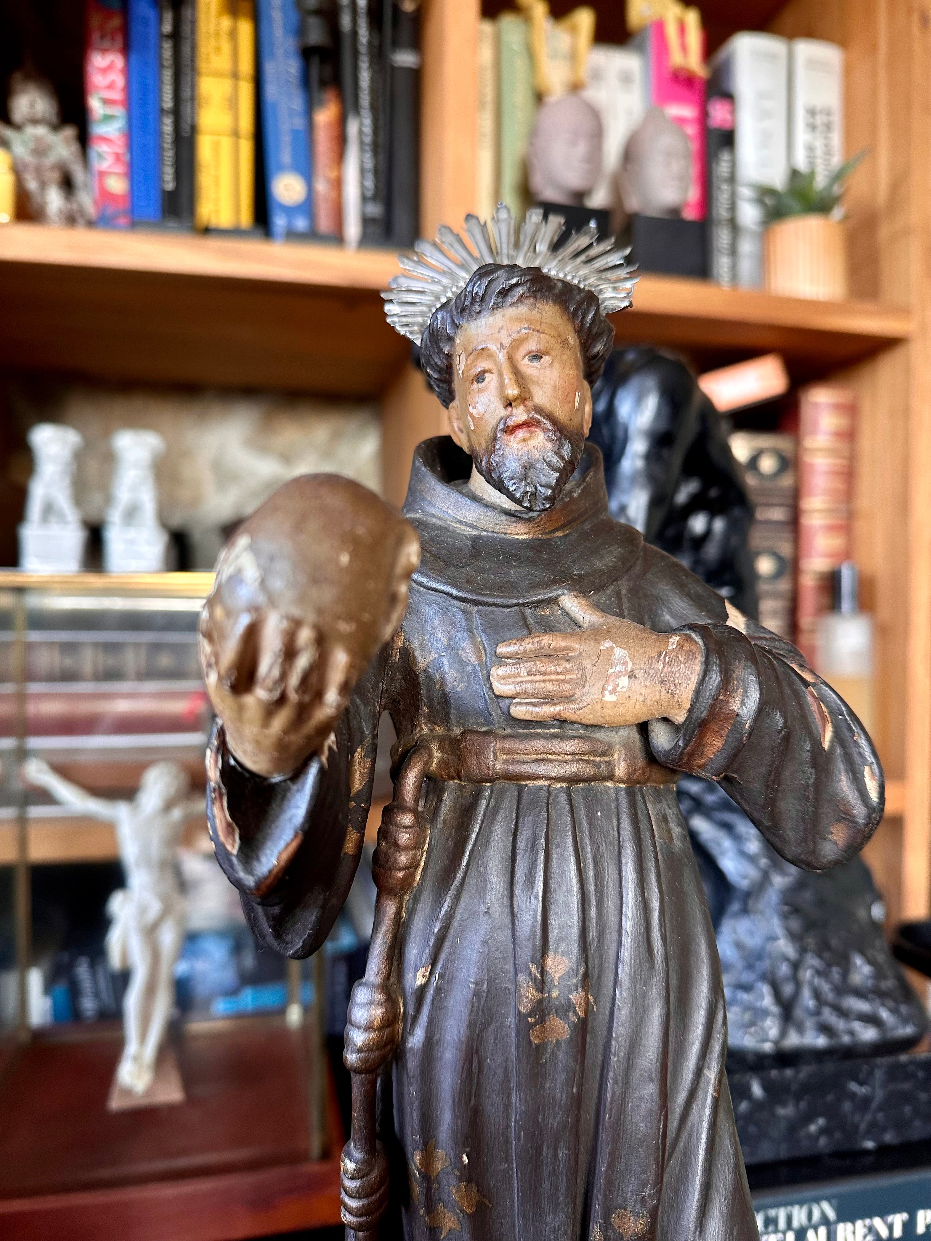 Santo / Escultura de São Francisco de Borja, Séc.XVIII / XIX