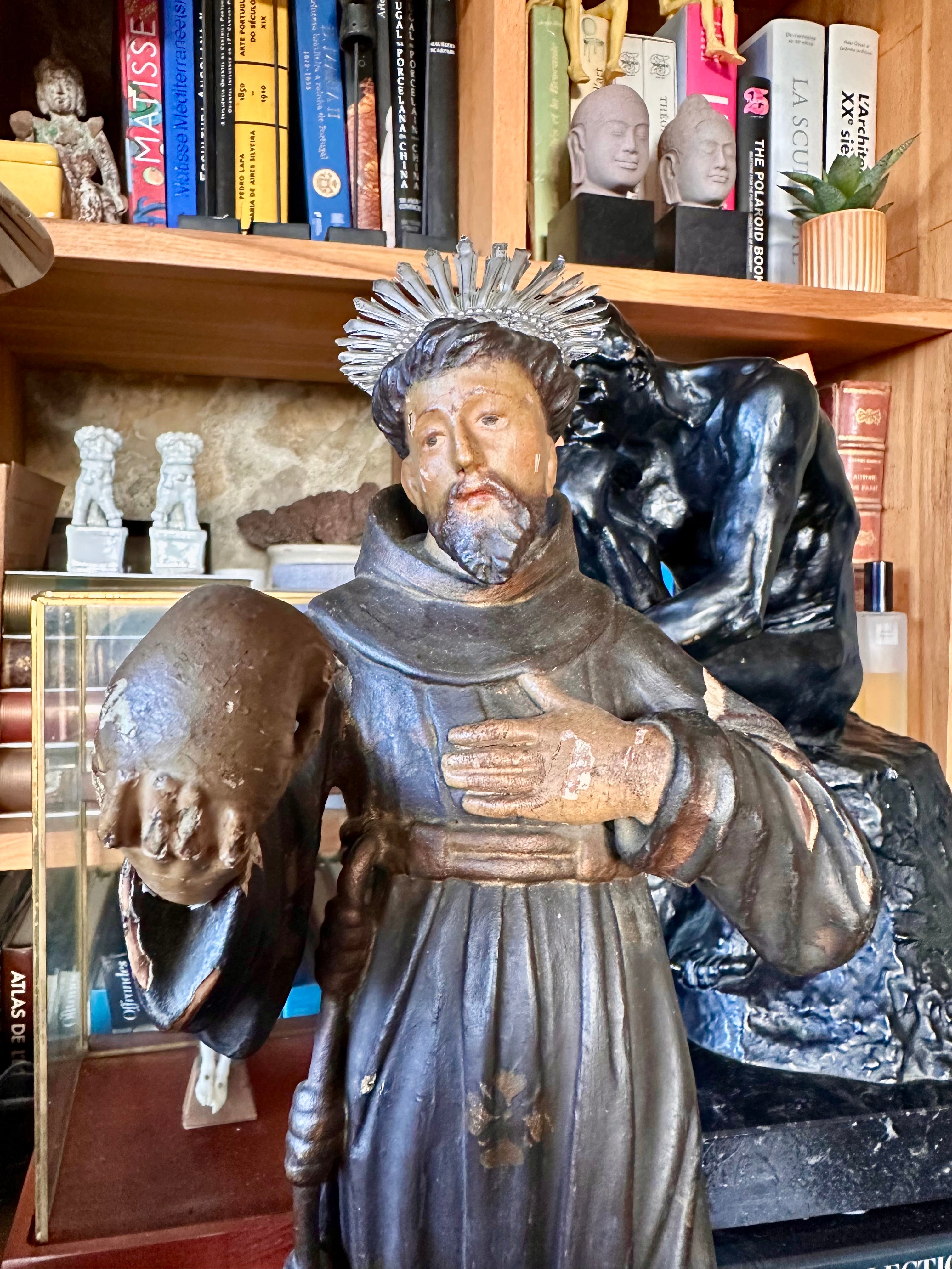 Santo / Escultura de São Francisco de Borja, Séc.XVIII / XIX