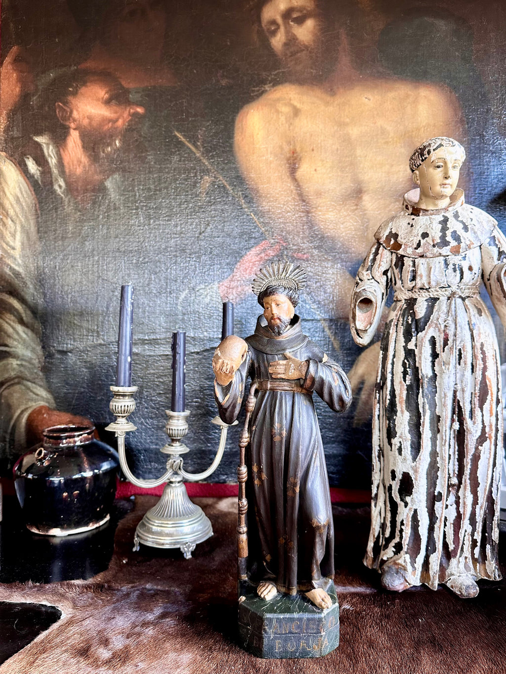 Santo / Escultura de São Francisco de Borja, Séc.XVIII / XIX