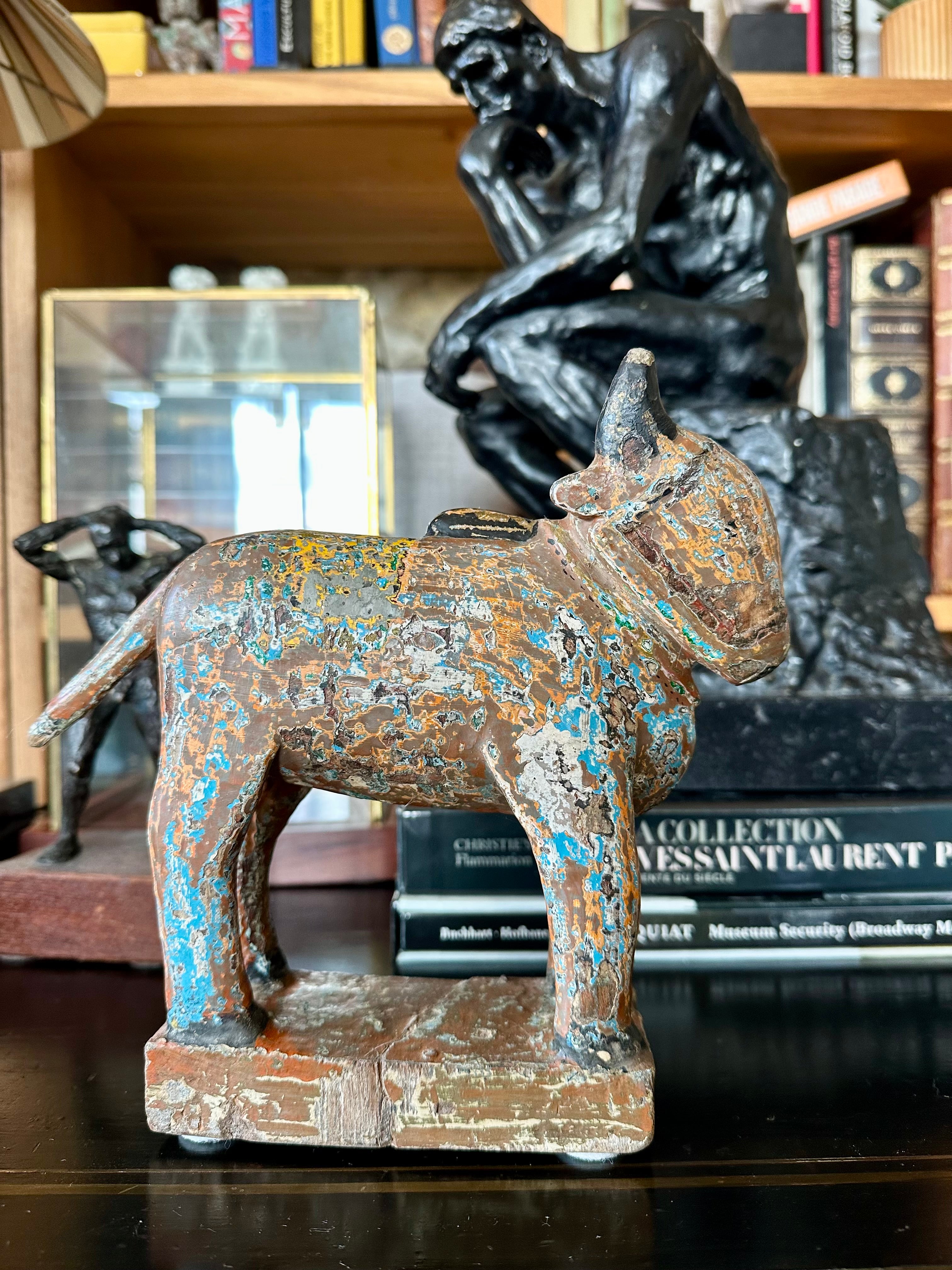 Escultura indiana / Vaca Nandi, Séc.XX