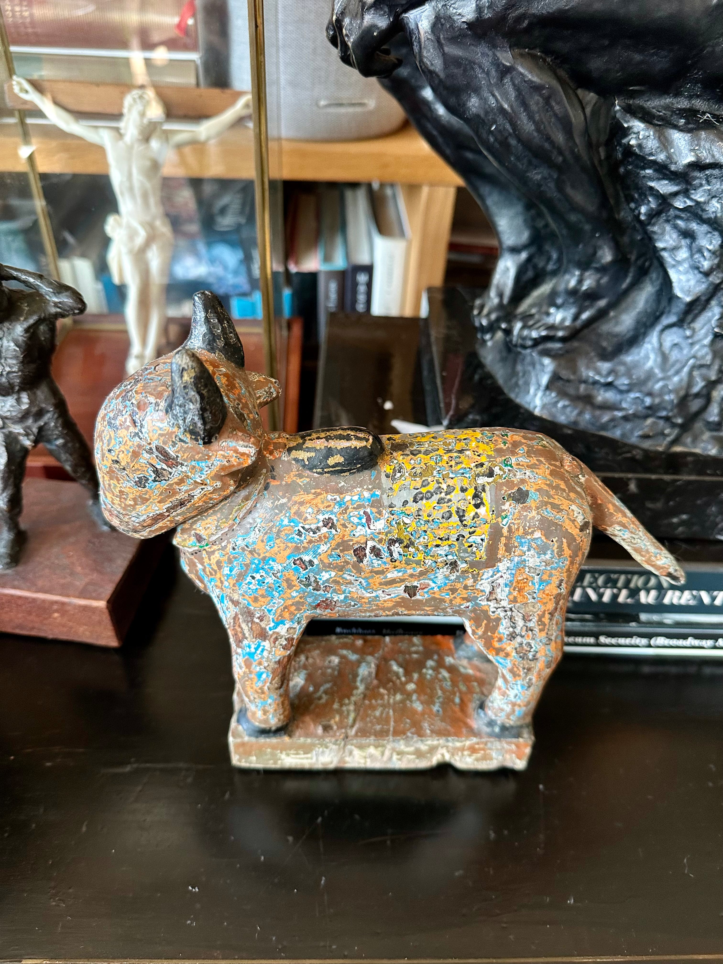 Escultura indiana / Vaca Nandi, Séc.XX