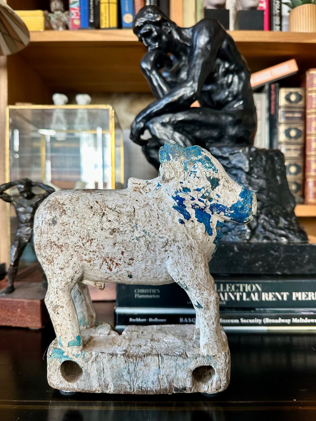 Escultura indiana / Touro Nandi, Séc. XX