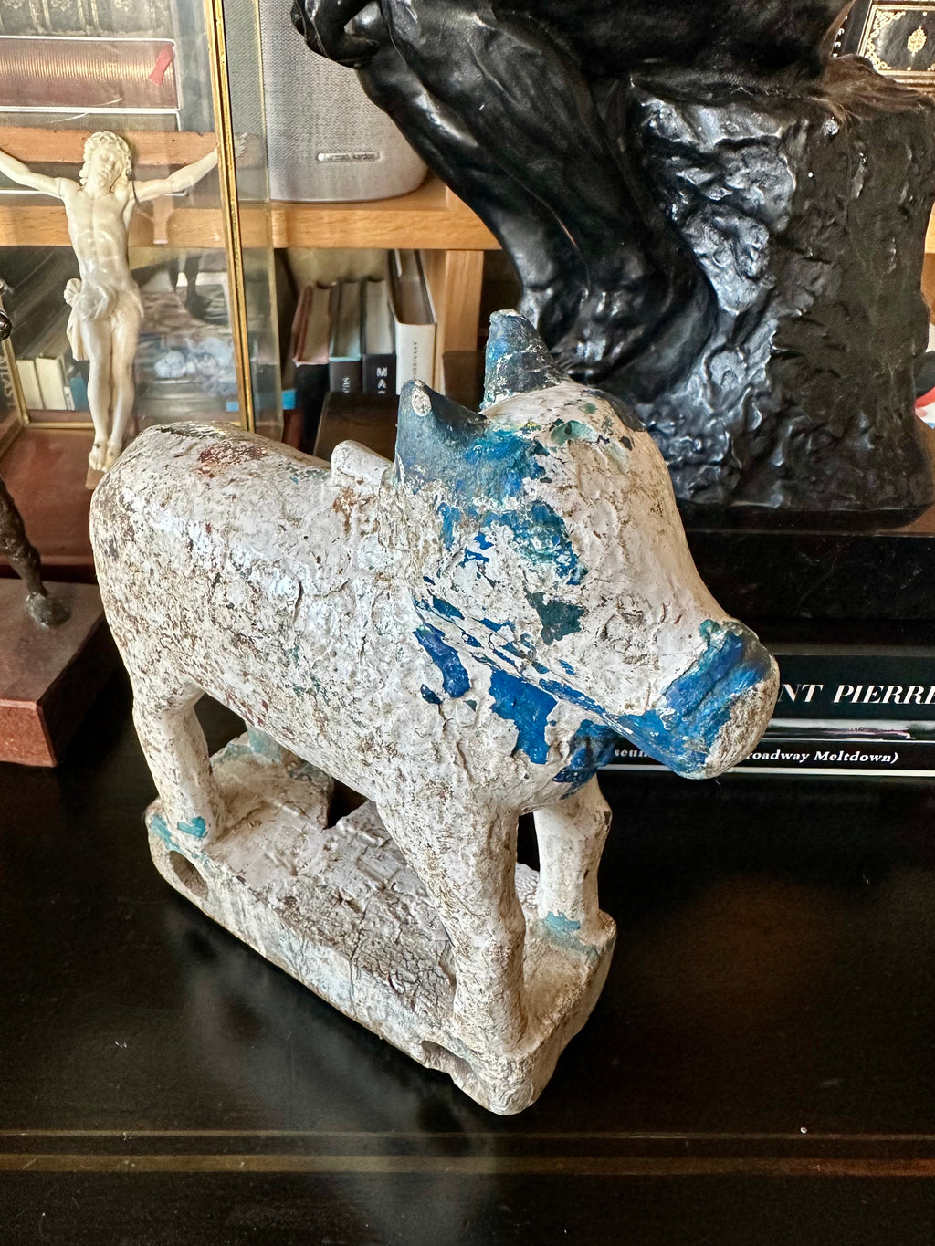 Escultura indiana / Touro Nandi, Séc. XX