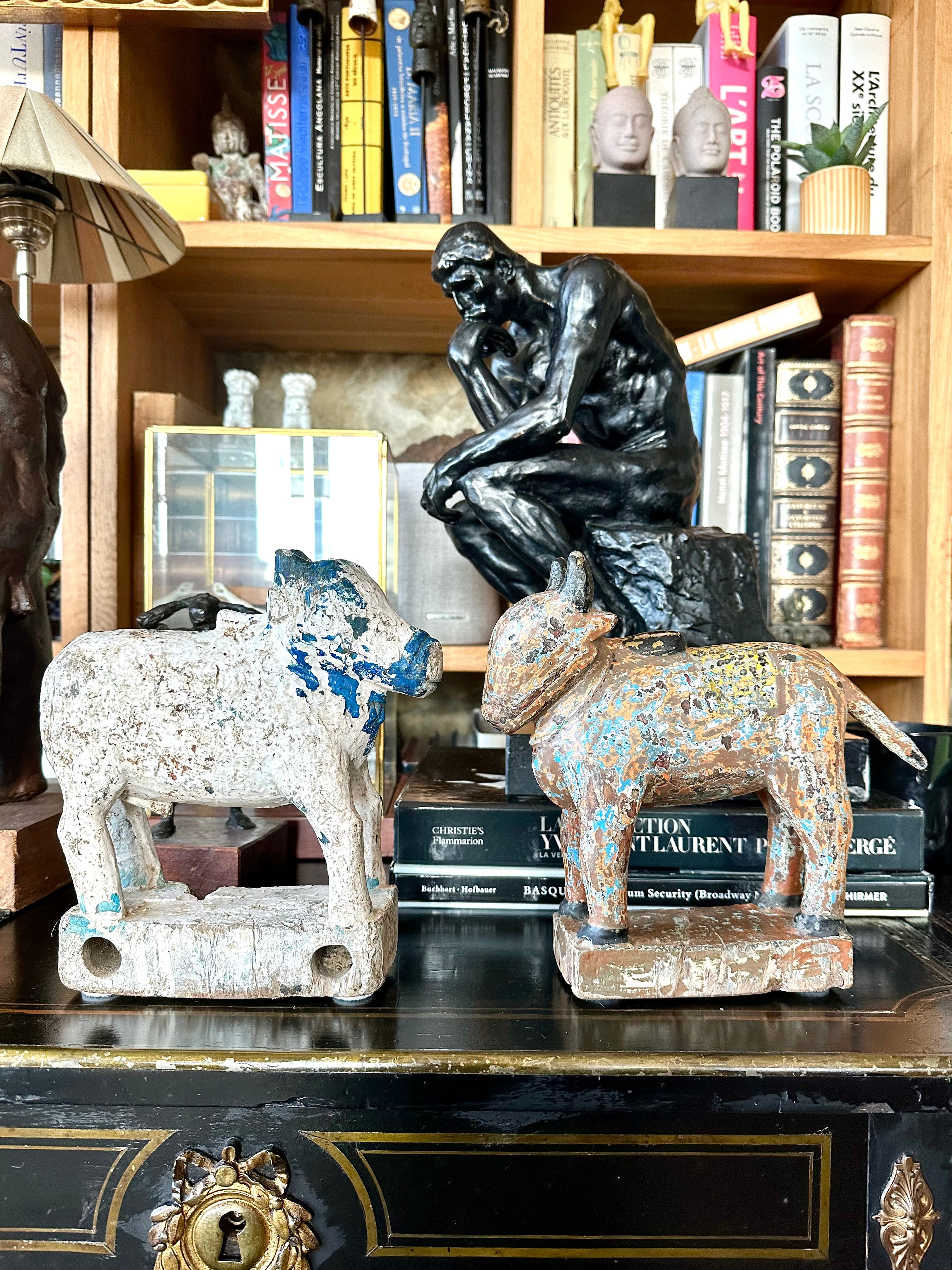 Escultura indiana / Touro Nandi, Séc. XX