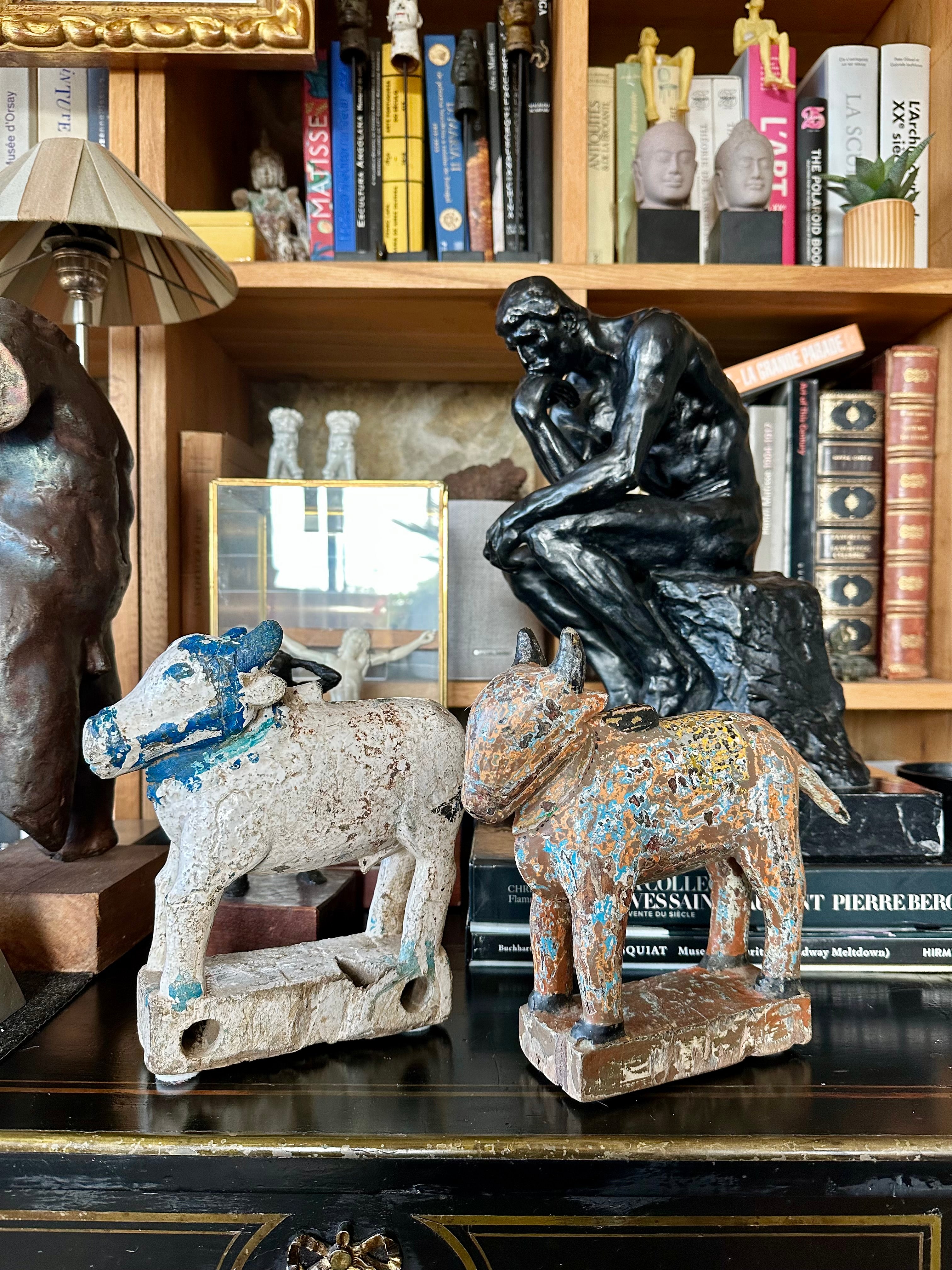 Escultura indiana / Vaca Nandi, Séc.XX