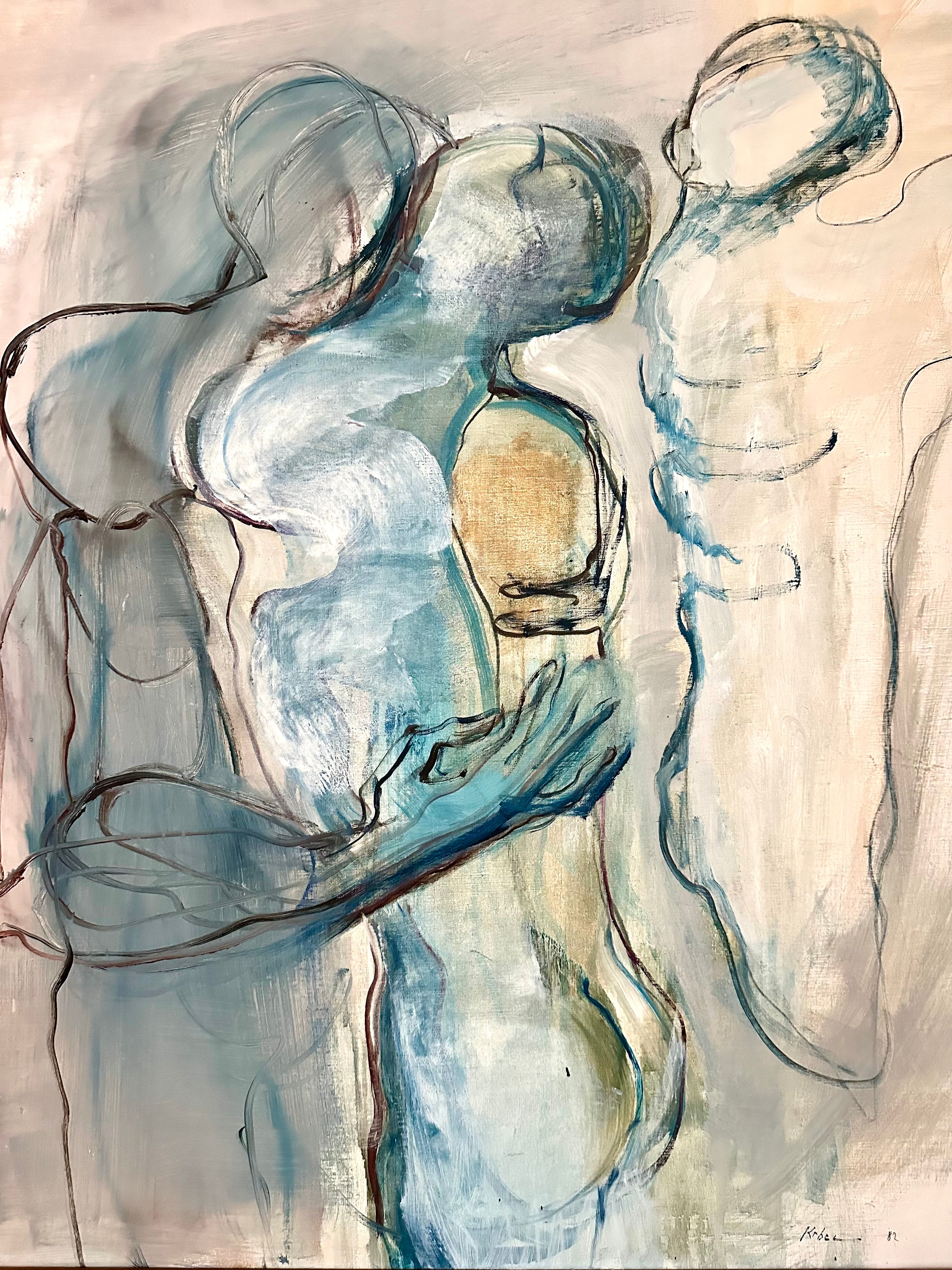 Quadro / Pintura de Personagens de Rosemonde Krbec