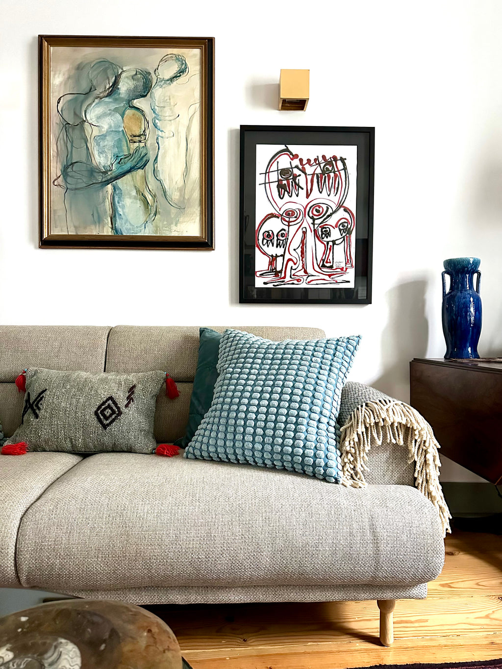 Quadro / Pintura de Personagens de Rosemonde Krbec