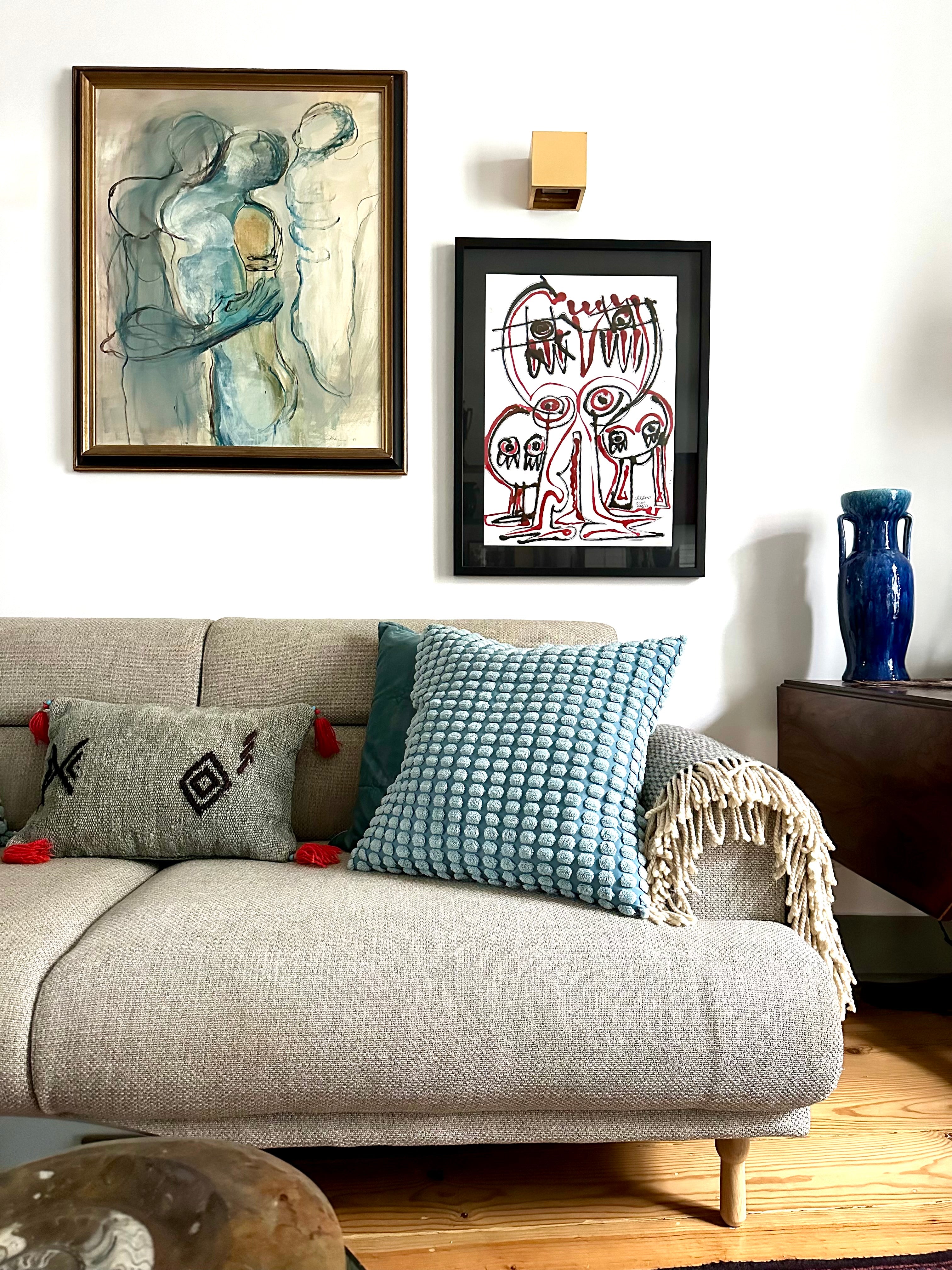 Quadro / Pintura de Personagens de Rosemonde Krbec