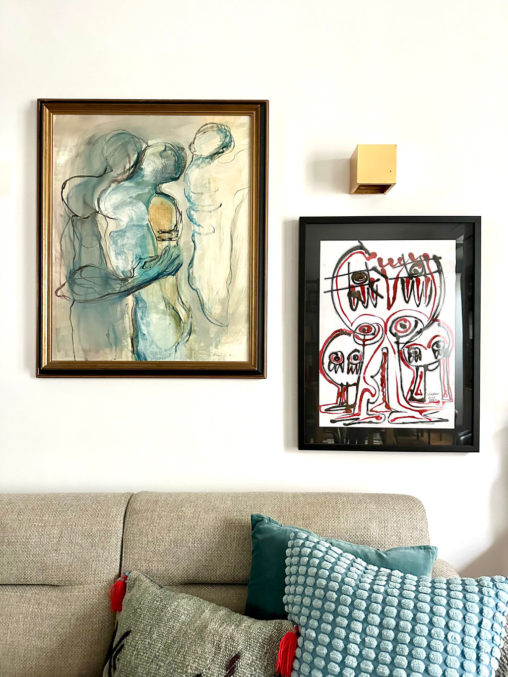 Quadro / Pintura de Personagens de Rosemonde Krbec