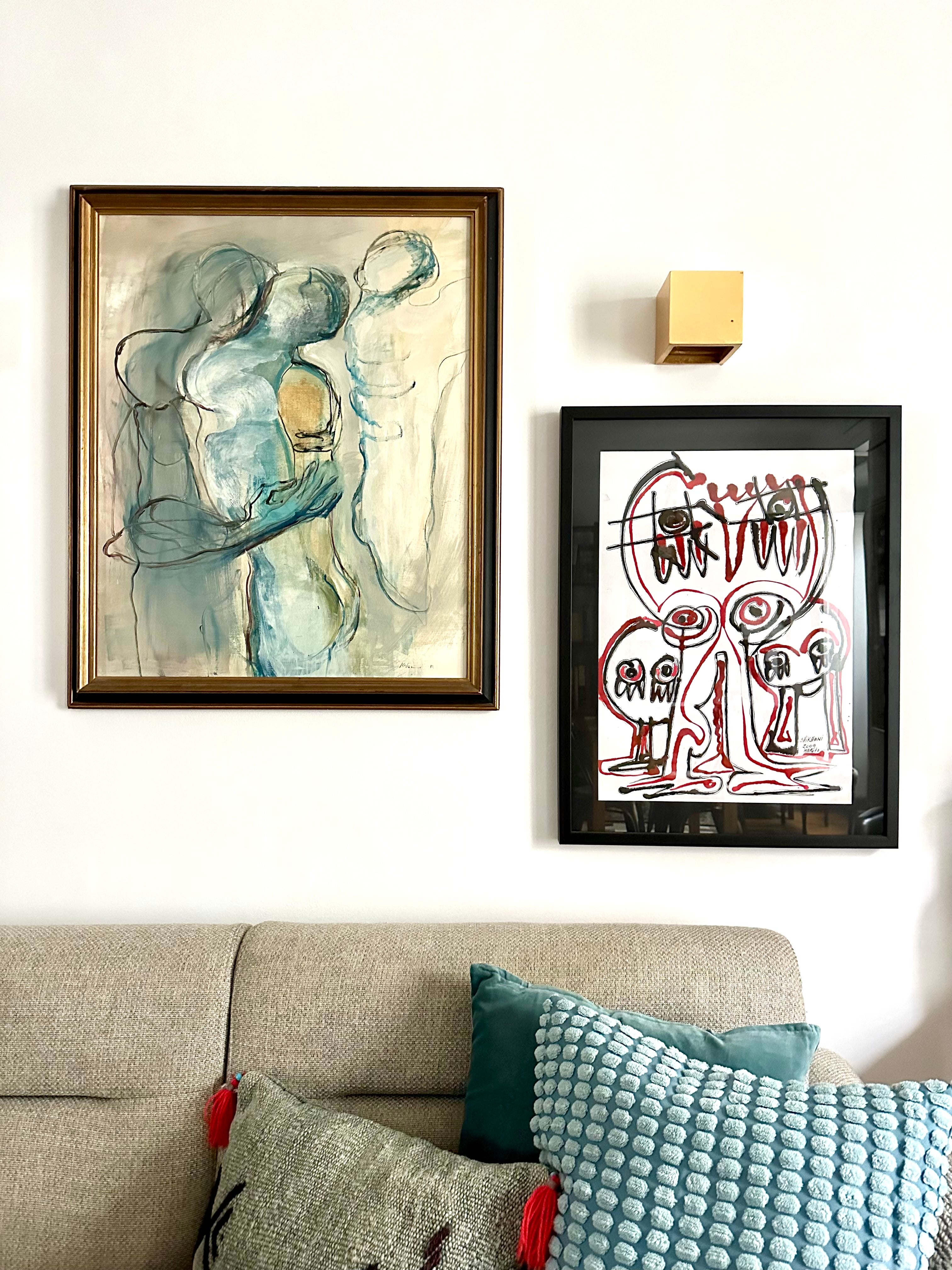 Quadro / Pintura de Personagens de Rosemonde Krbec