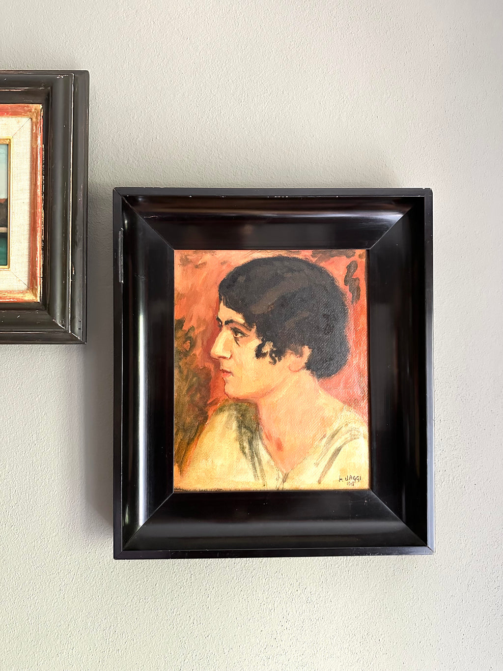 Quadro / Pintura Retrato feminino Arte Deco de Jaggi
