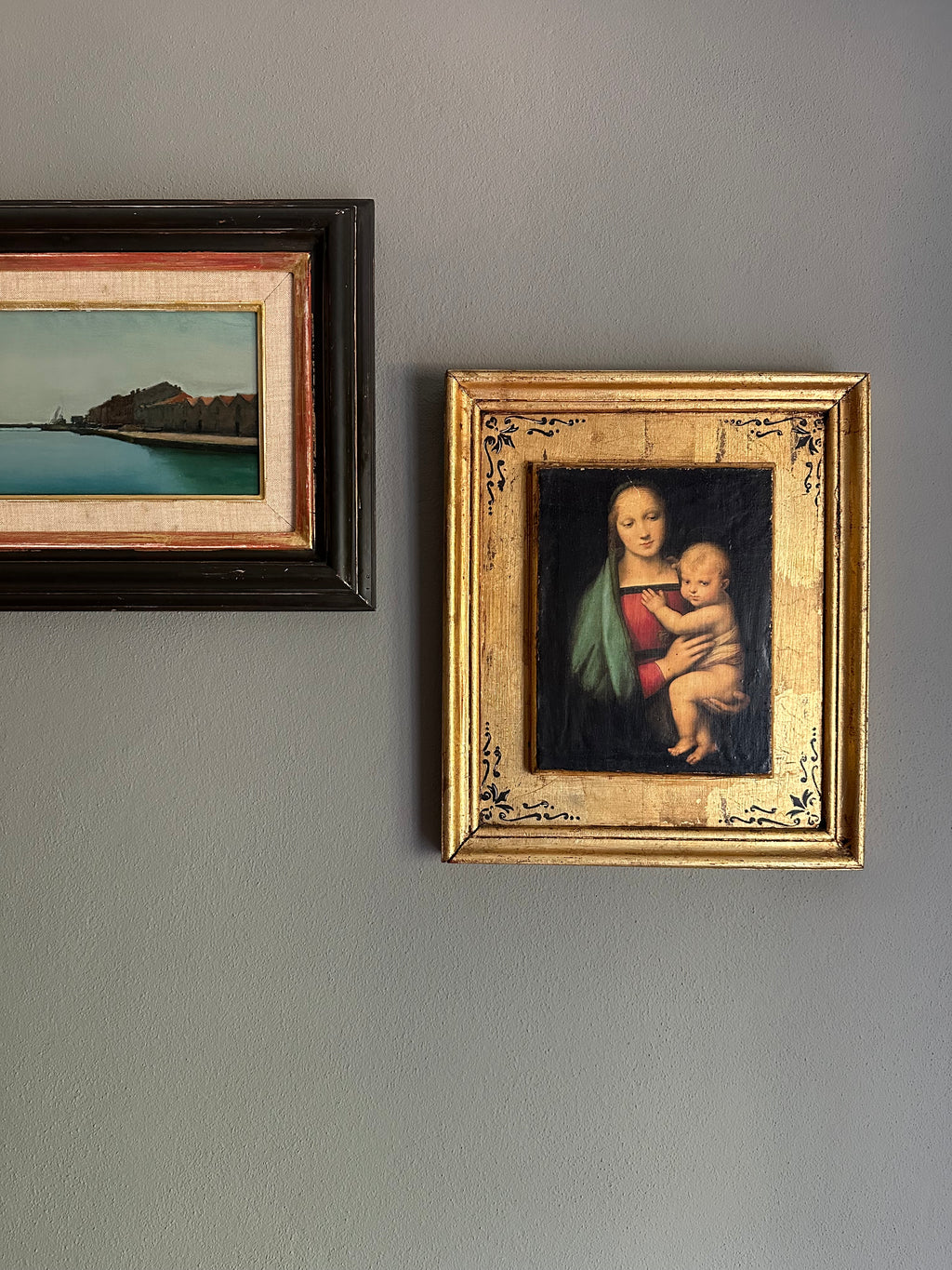 Quadro / Pintura de Nossa Senhora segundo Rafael (Séc.XVI)