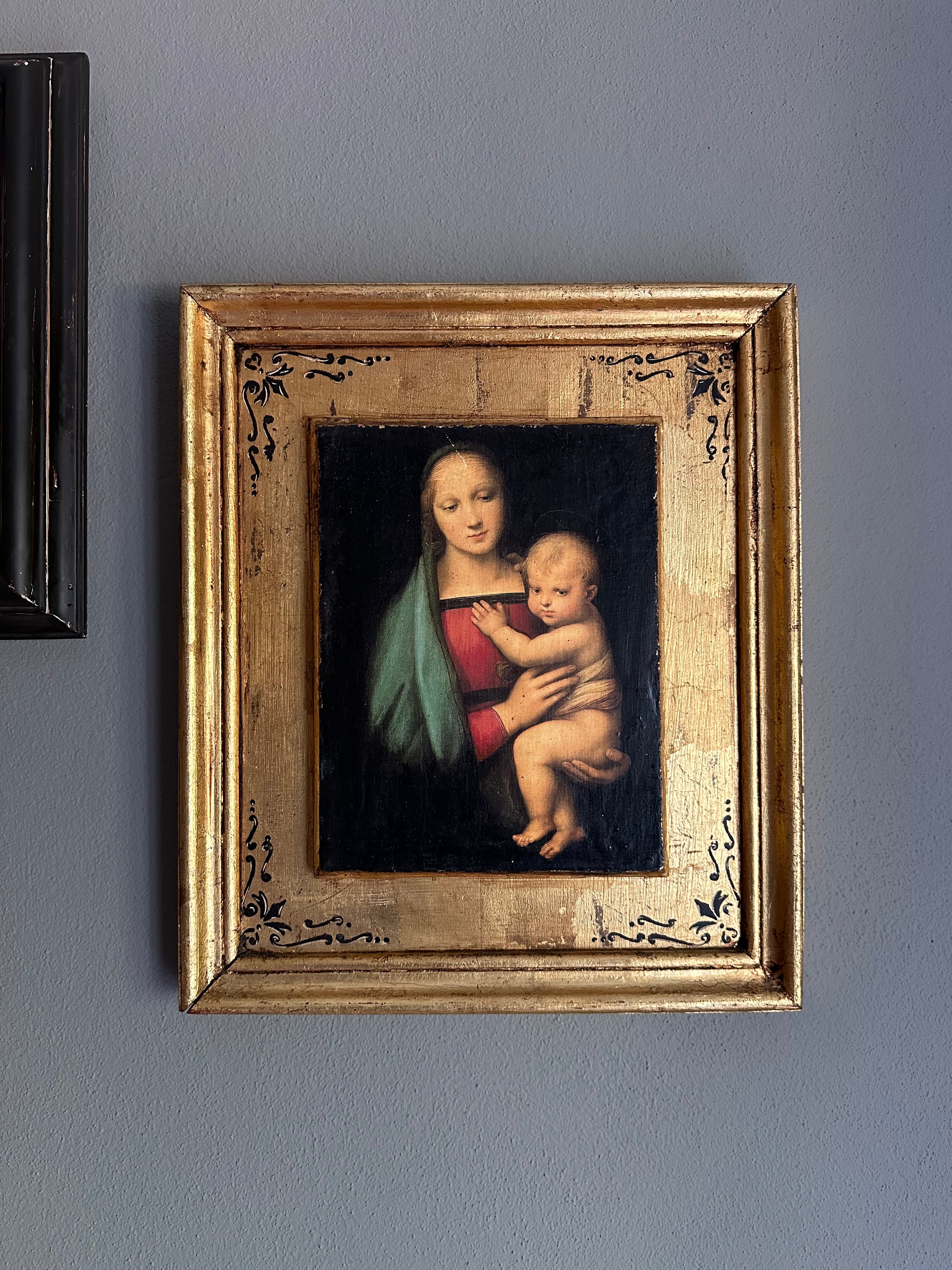 Quadro / Pintura de Nossa Senhora segundo Rafael (Séc.XVI)