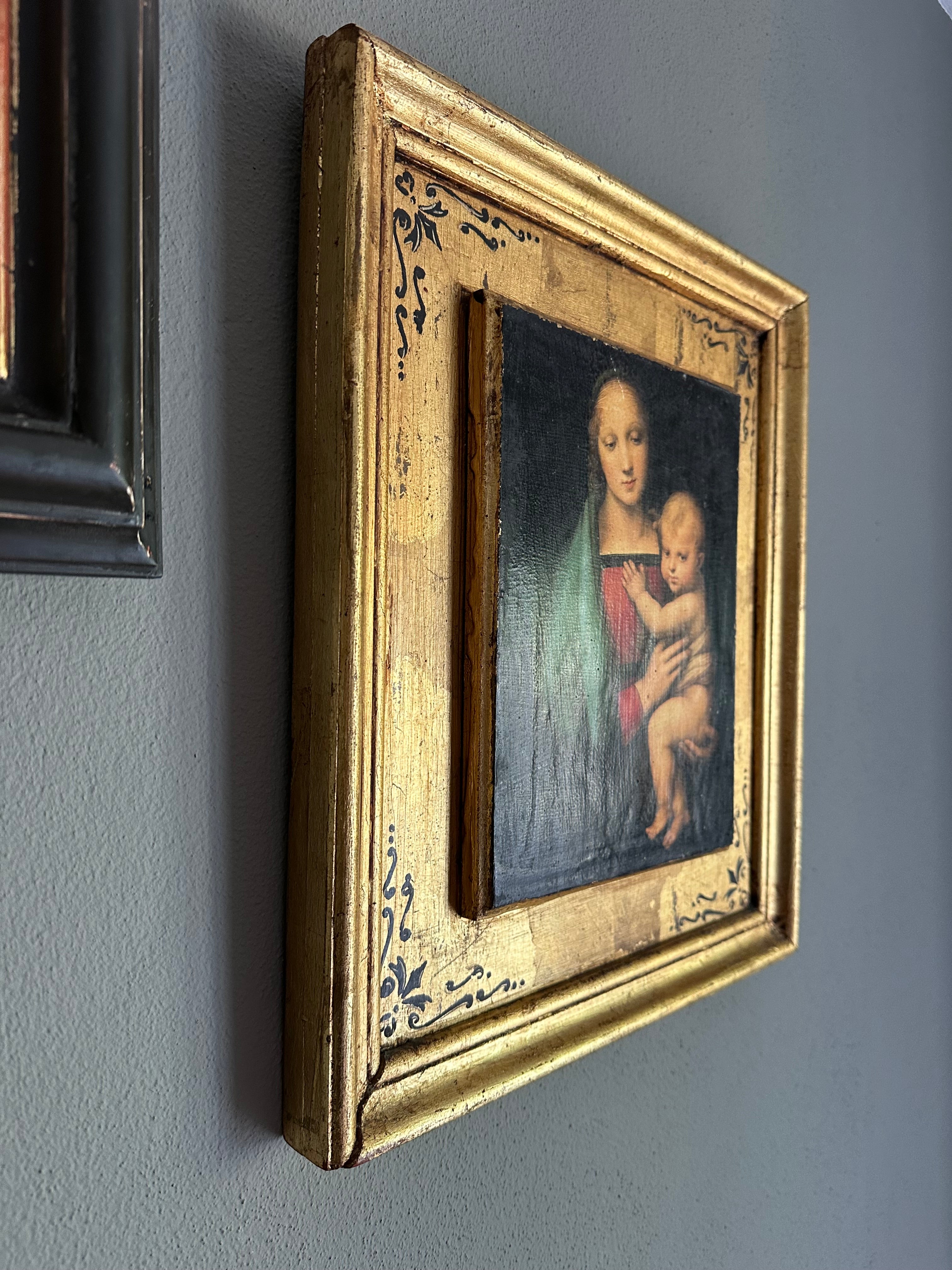 Quadro / Pintura de Nossa Senhora segundo Rafael (Séc.XVI)