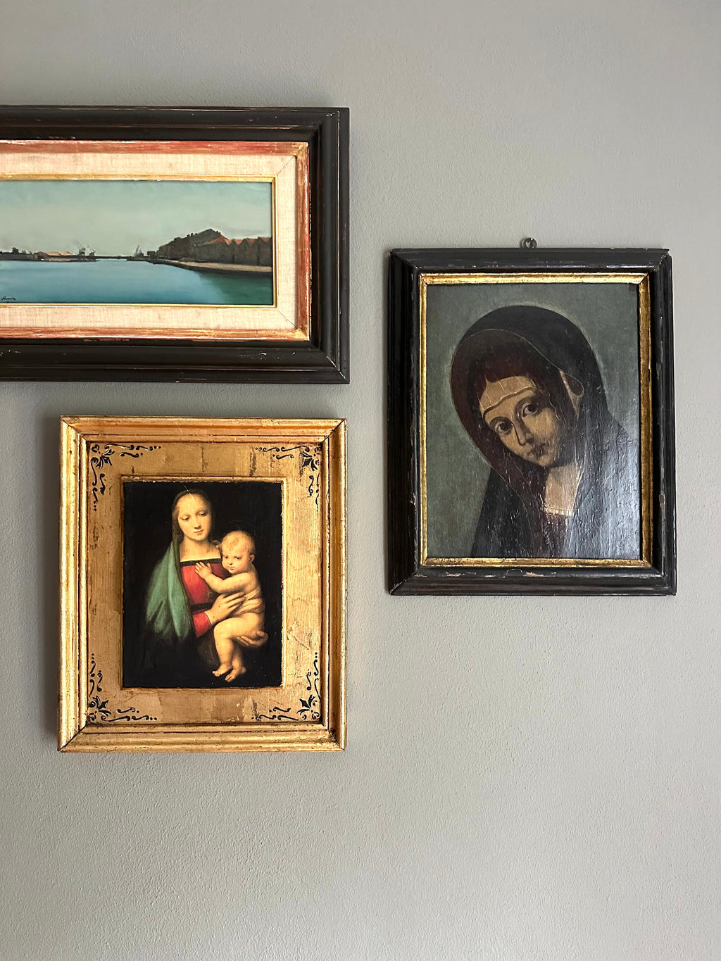 Quadro / Pintura de Nossa Senhora do Séc. XVIII / XIX