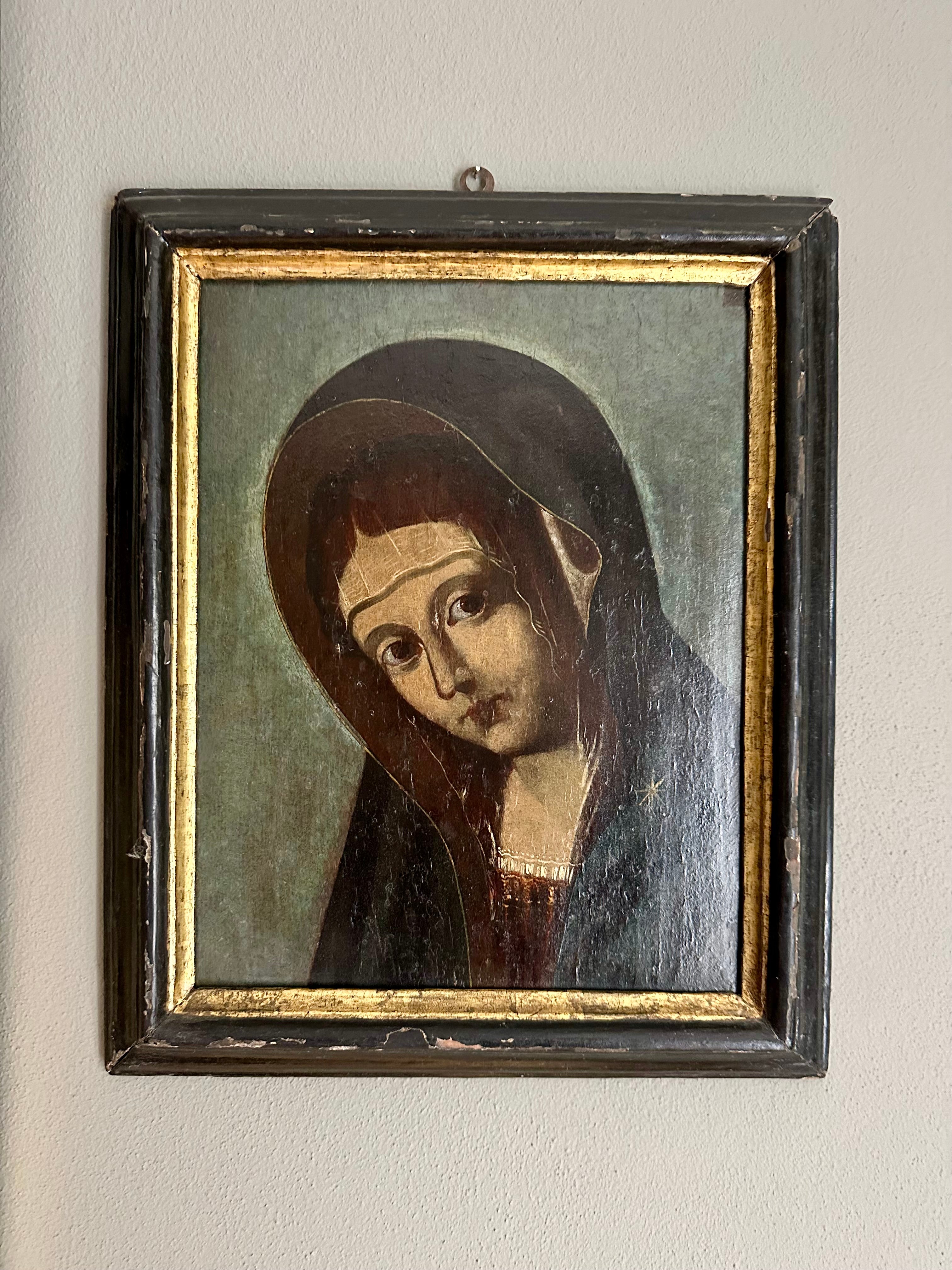 Quadro / Pintura de Nossa Senhora do Séc. XVIII / XIX