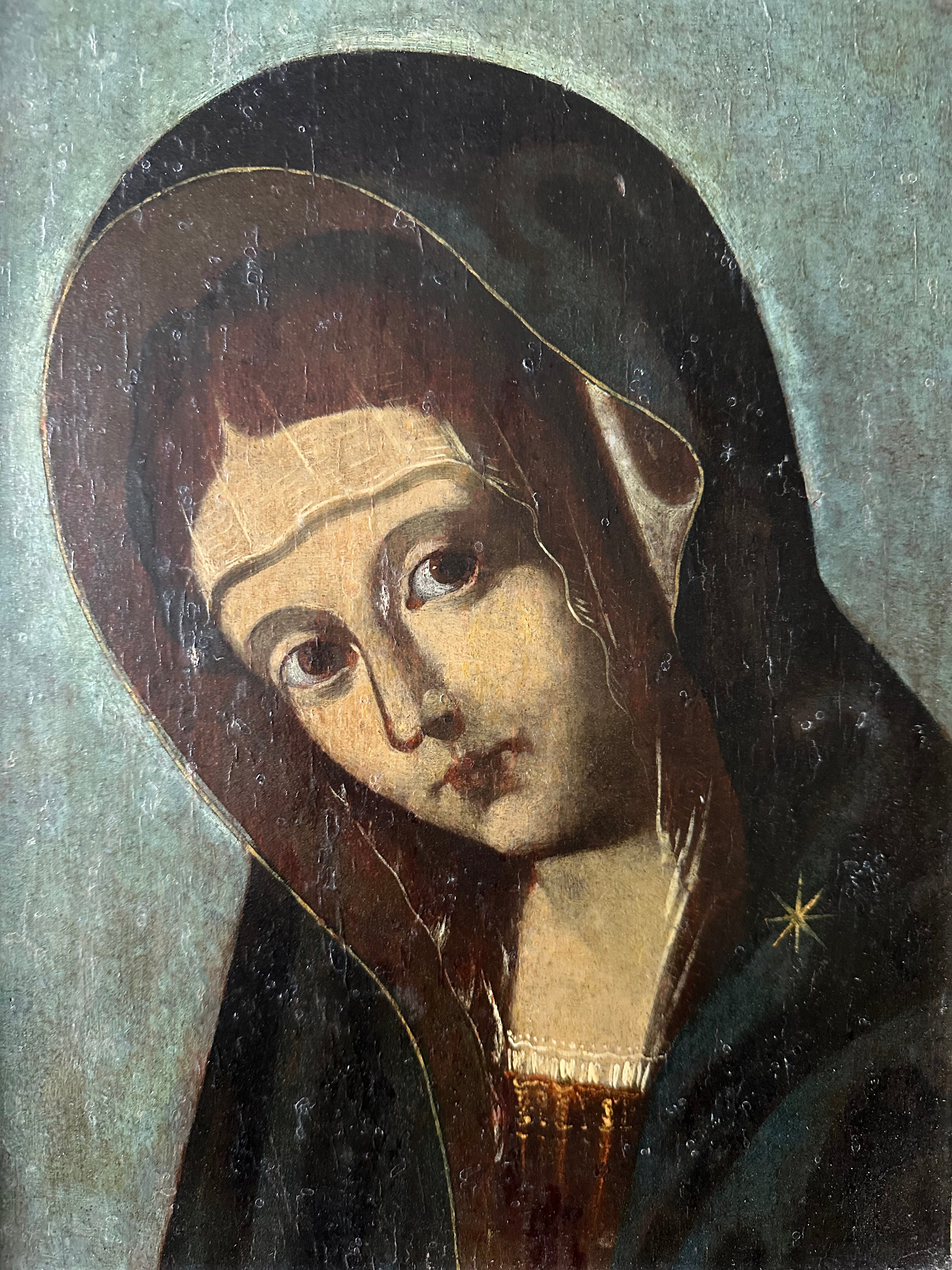 Quadro / Pintura de Nossa Senhora do Séc. XVIII / XIX
