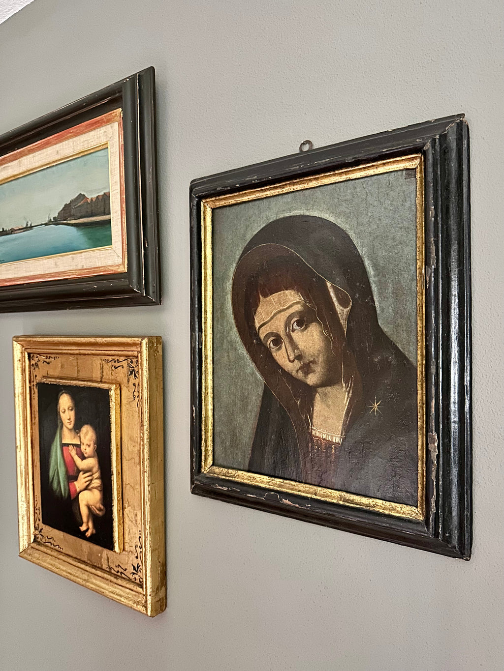 Quadro / Pintura de Nossa Senhora do Séc. XVIII / XIX