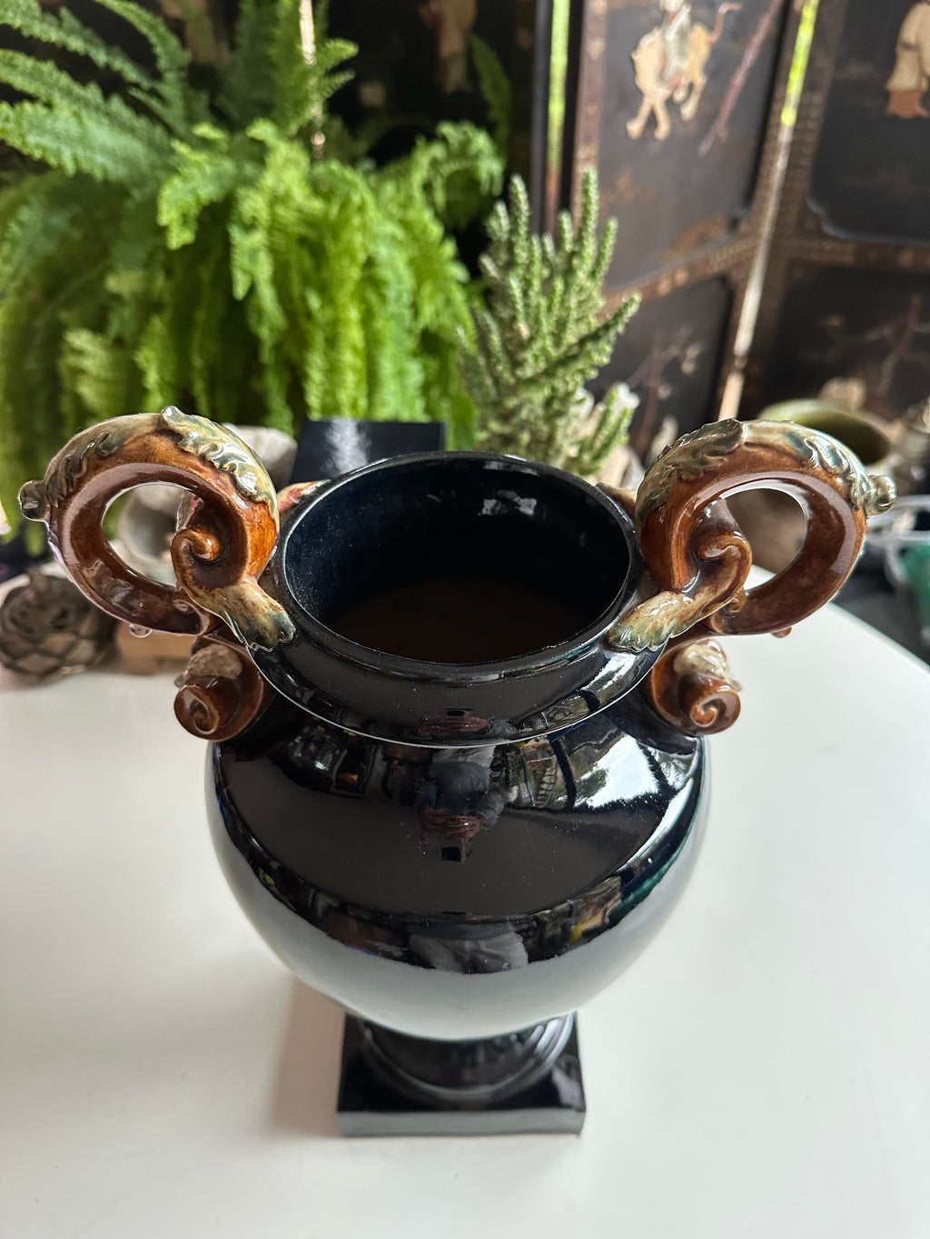 Cerâmica - Vaso / Jarra em faiança Bordallo Pinheiro, início Séc.XX