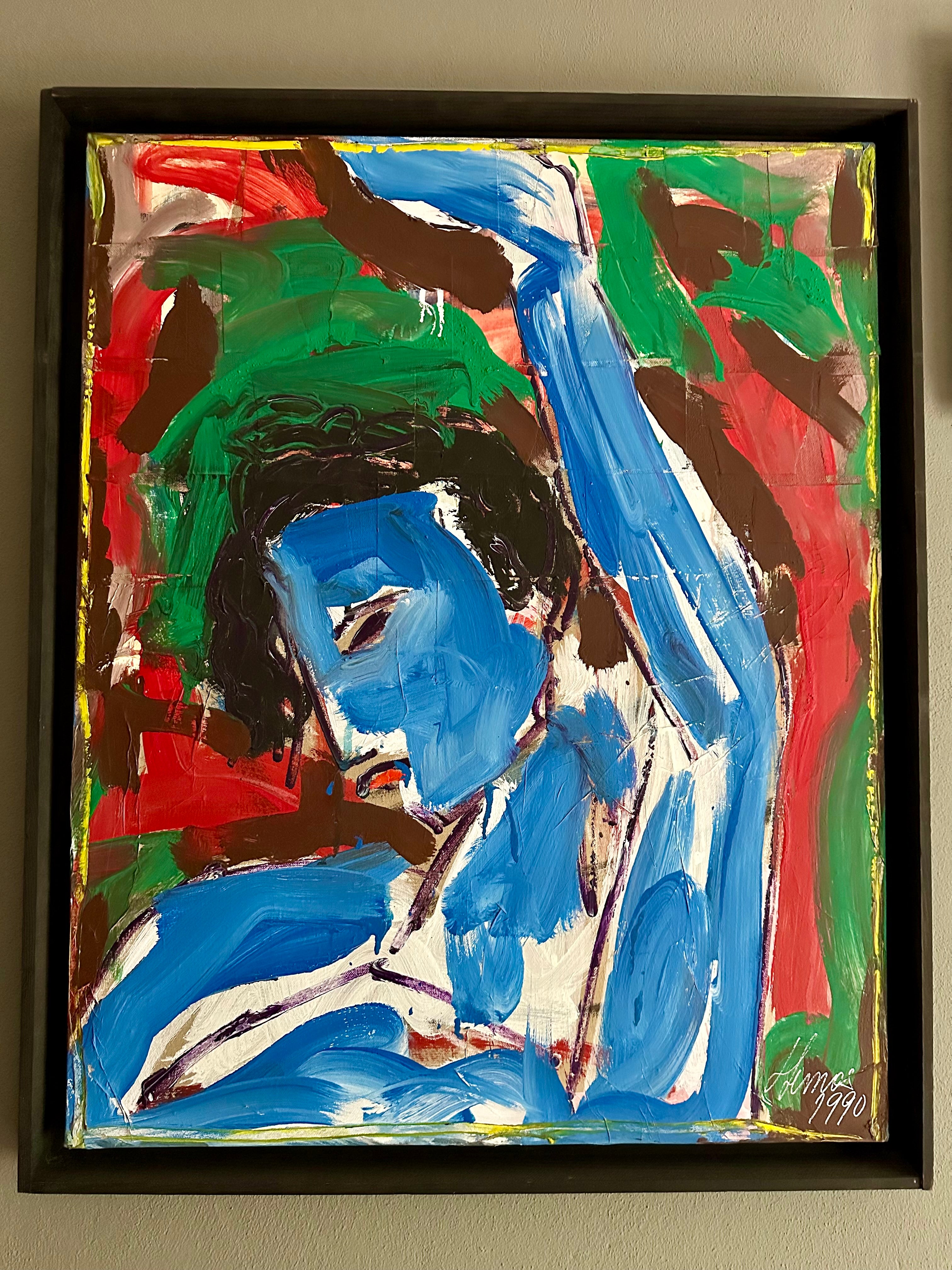 Quadro / Pintura Retrato masculino de Luis Lemos