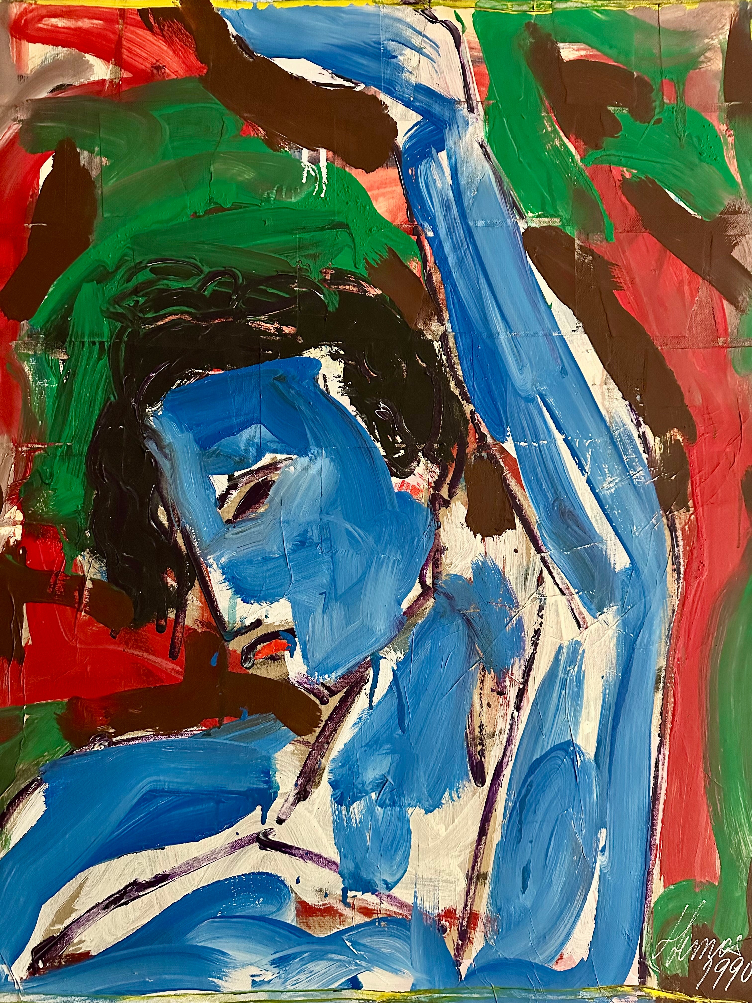 Quadro / Pintura Retrato masculino de Luis Lemos