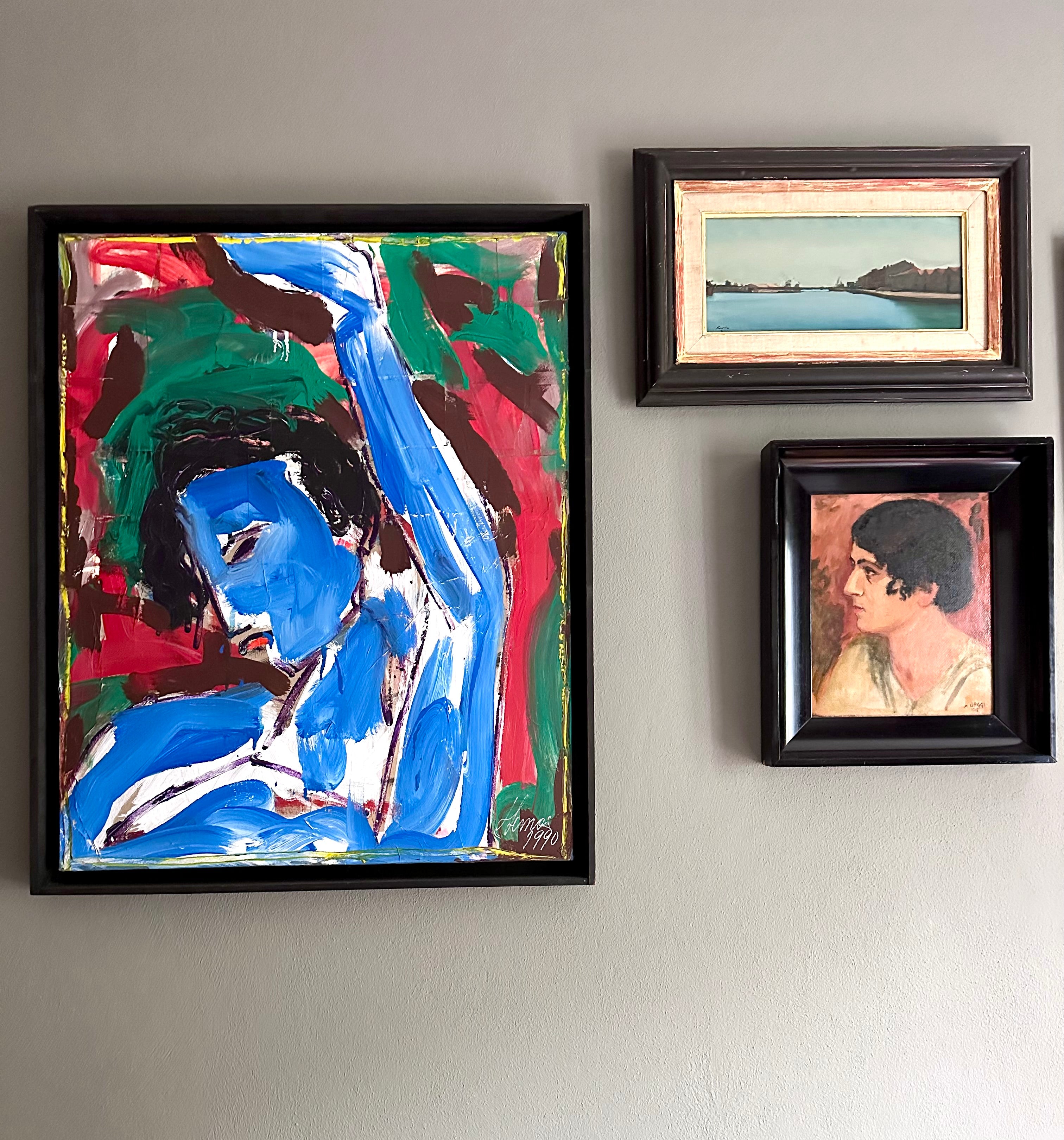 Quadro / Pintura Retrato masculino de Luis Lemos