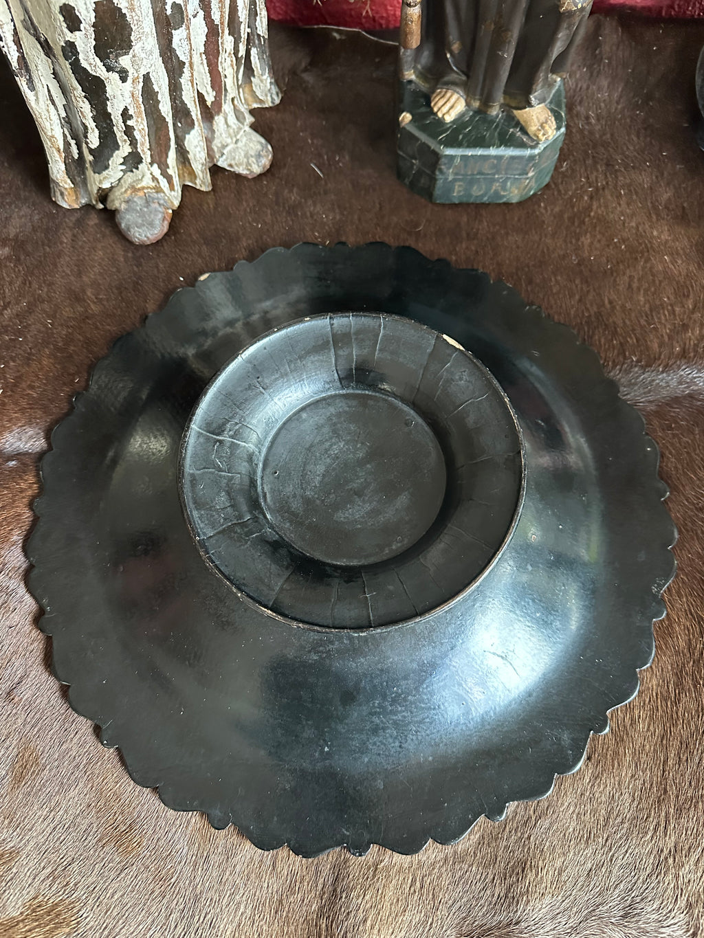Centro de mesa em papier mãché / charão, Século XIX