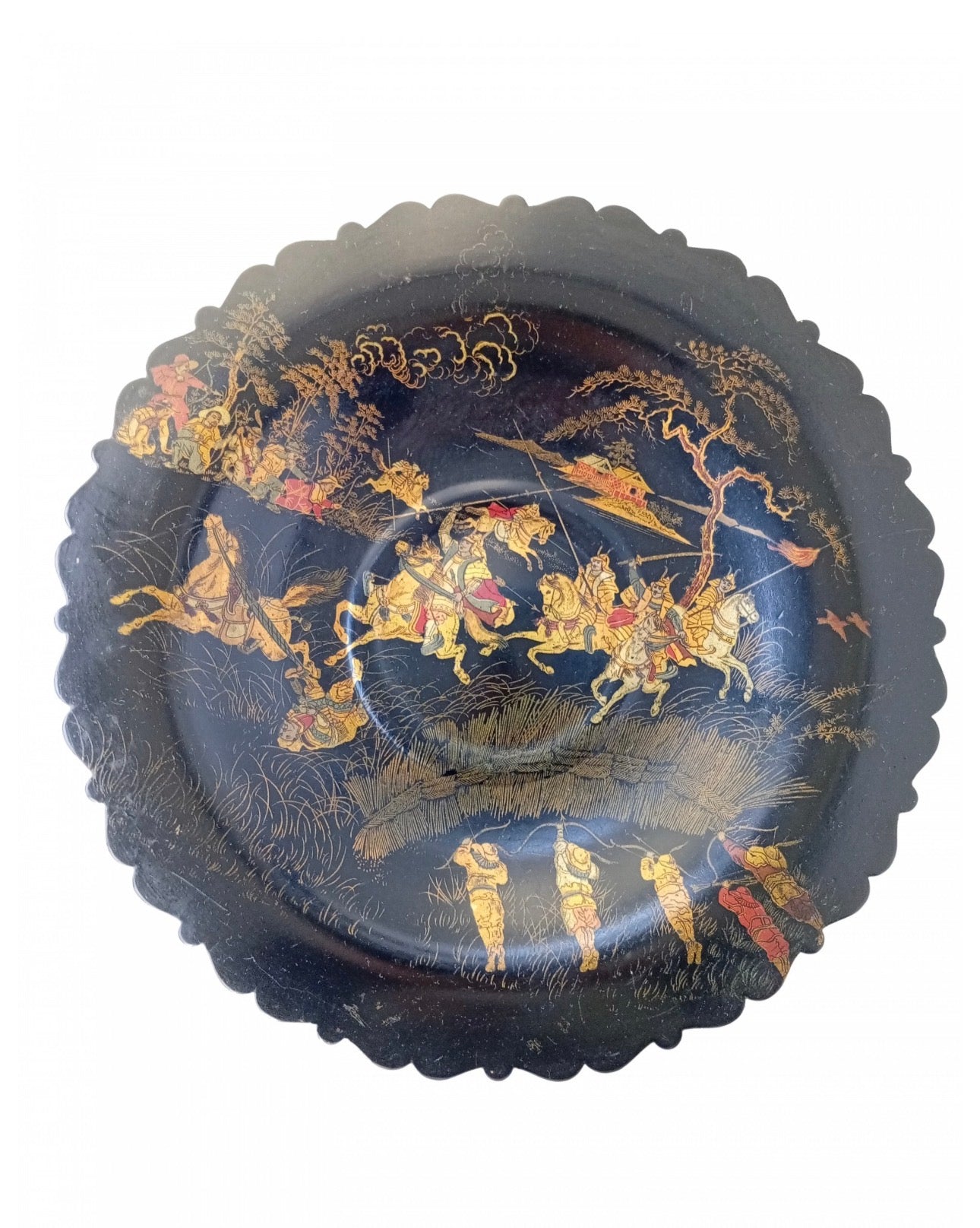 Centro de mesa em papier mãché / charão, Século XIX