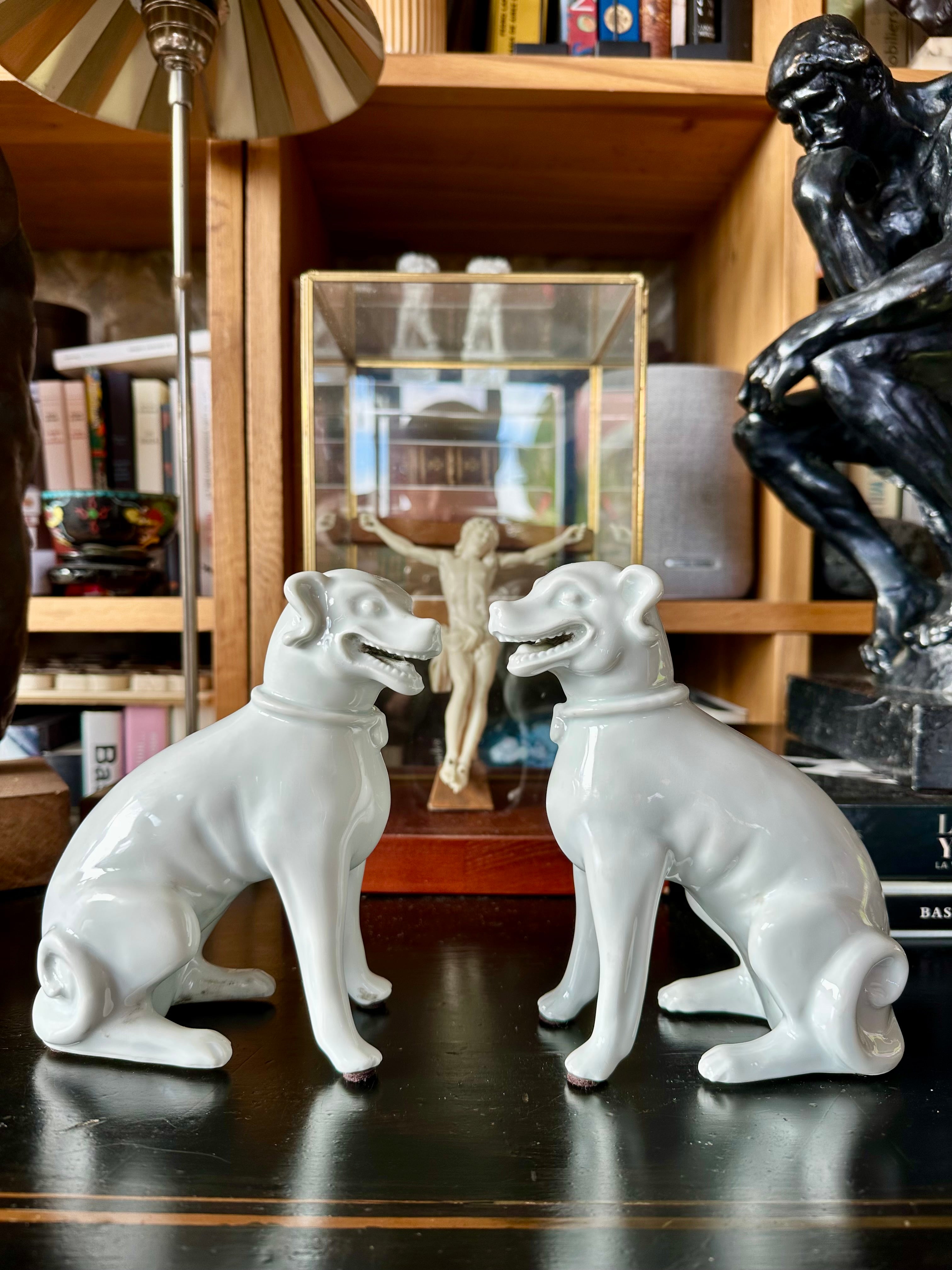 Porcelana China / Par cães tipo Foo