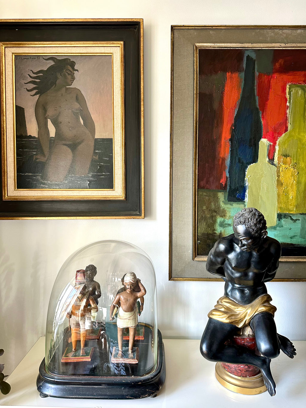 Bronze / Escultura de Núbio em bronze do Século XIX