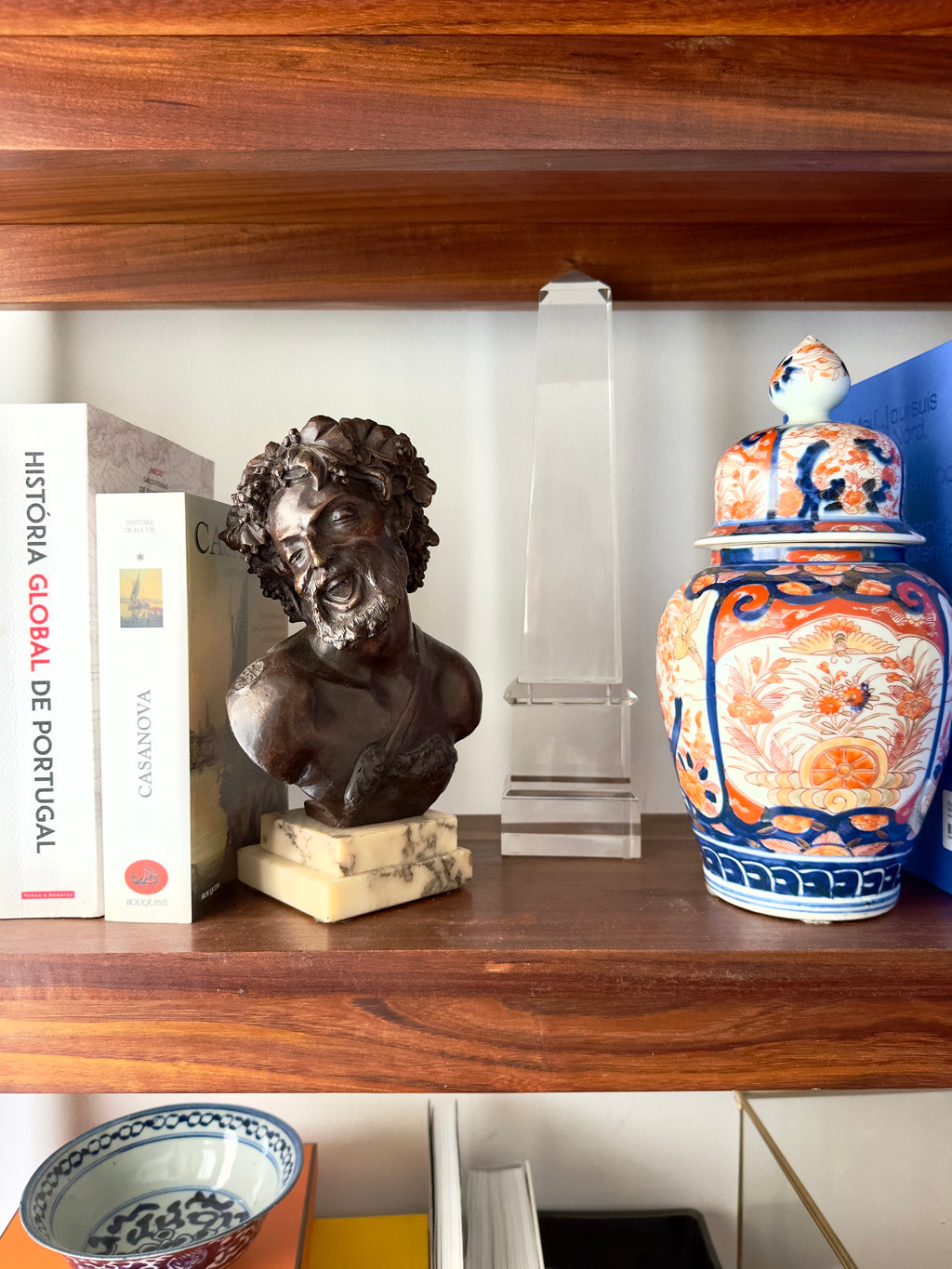 Bronze / Escultura Busto de Baco