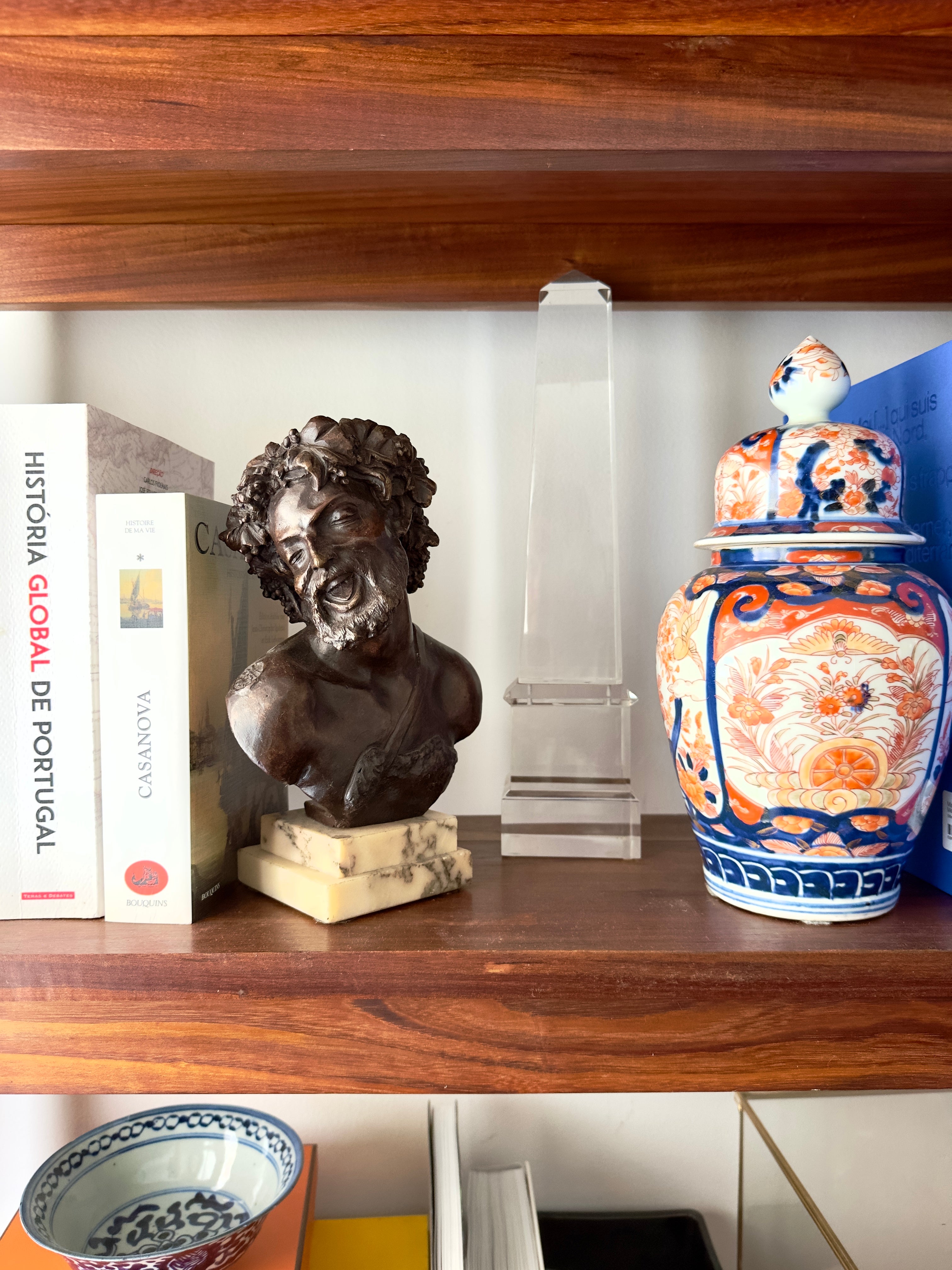 Bronze / Escultura Busto de Baco