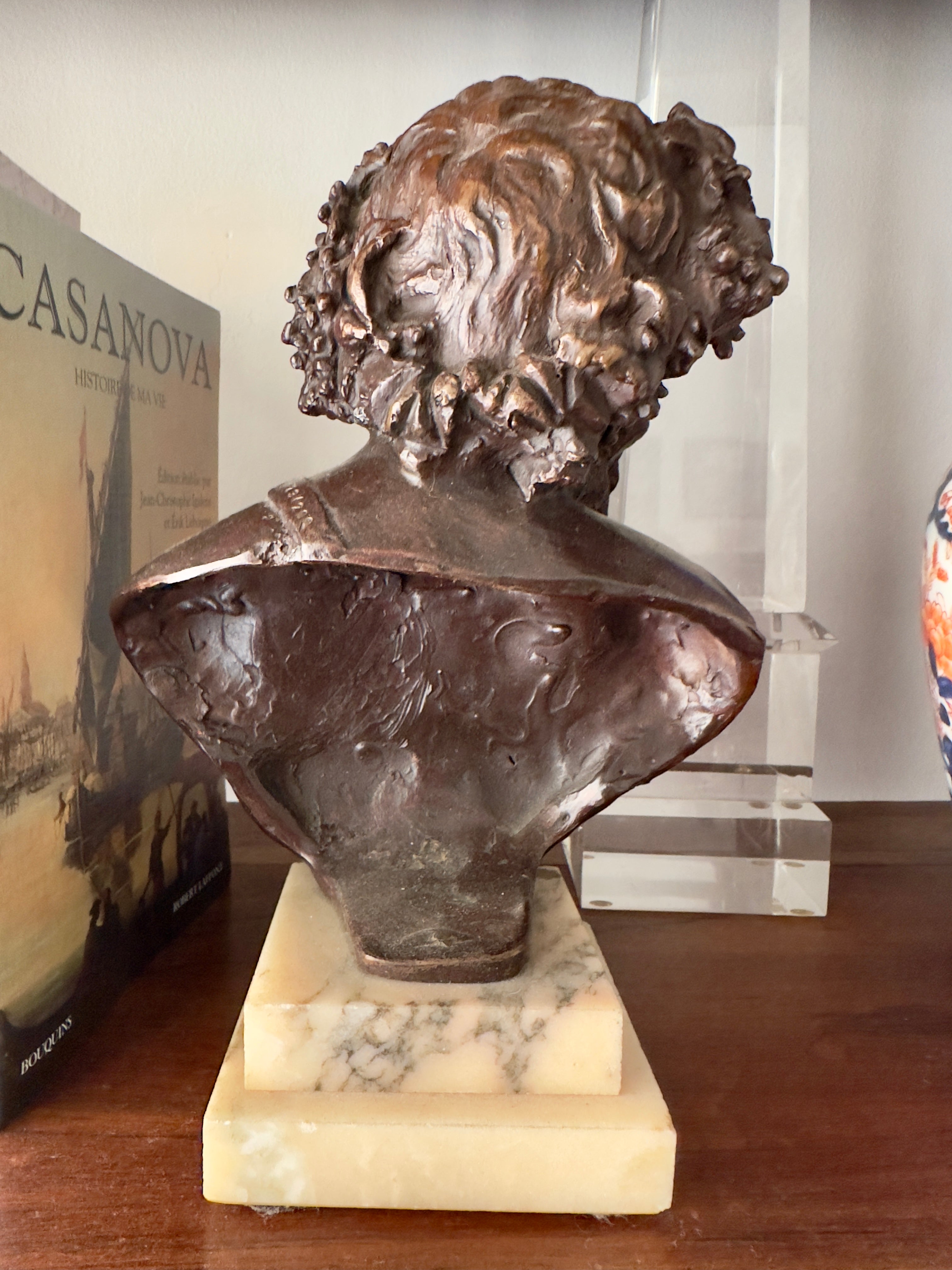 Bronze / Escultura Busto de Baco