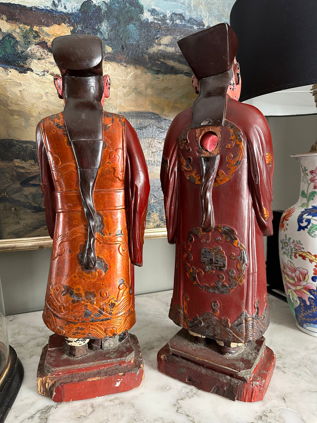 Esculturas Sábios chineses Séc. XIX