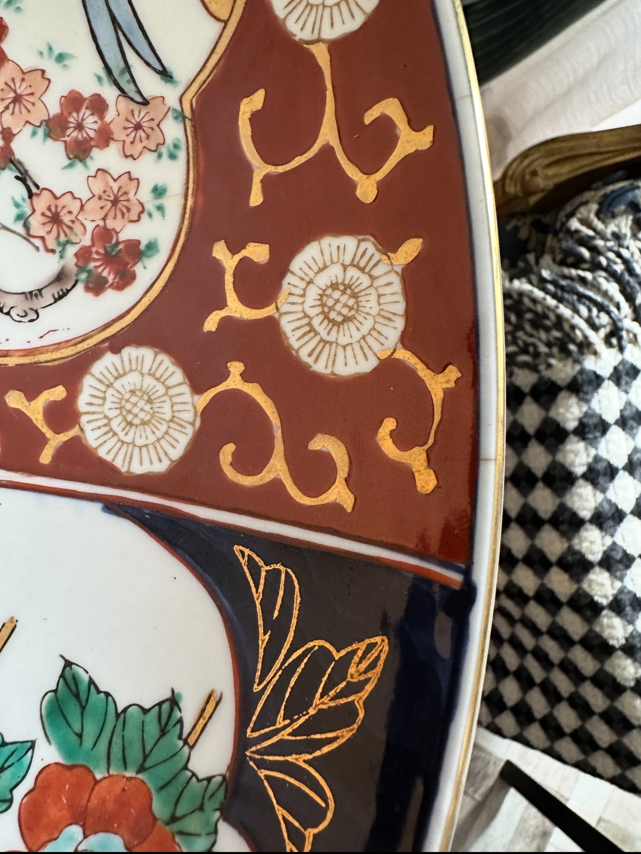 Porcelana / Prato Imari do Século XIX
