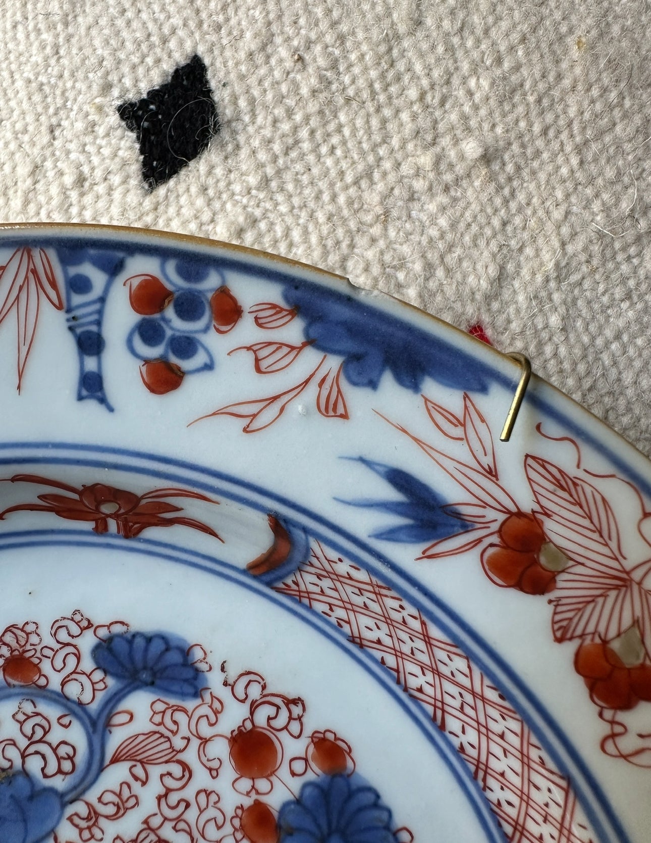 Porcelana / Prato chinês Imari do Século XVIII